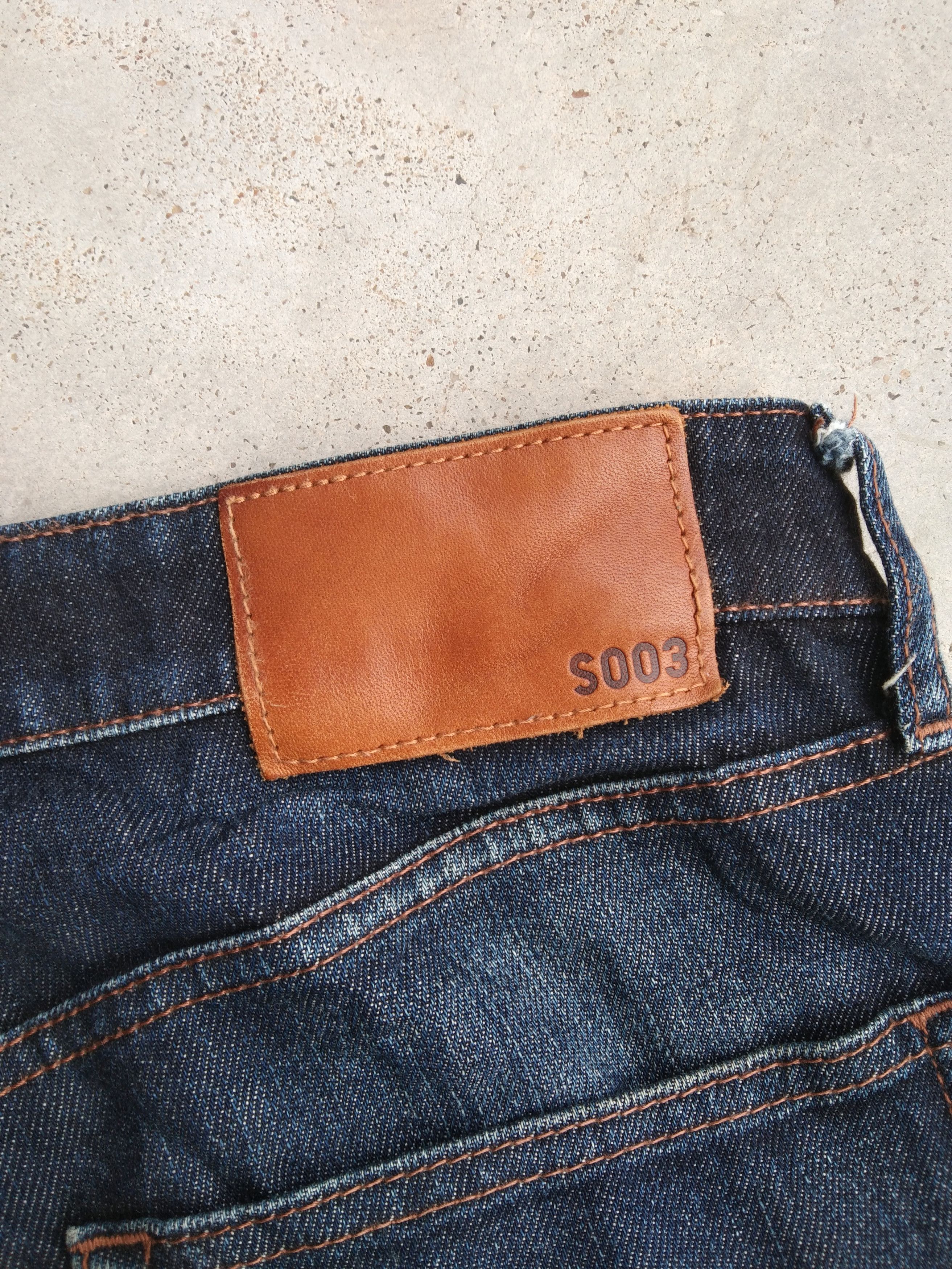 Japanese Brand Vintage UJ Uniqlo S003 Faded Blue Distressed Jeans 33x30 Size US 33 - 3 Thumbnail