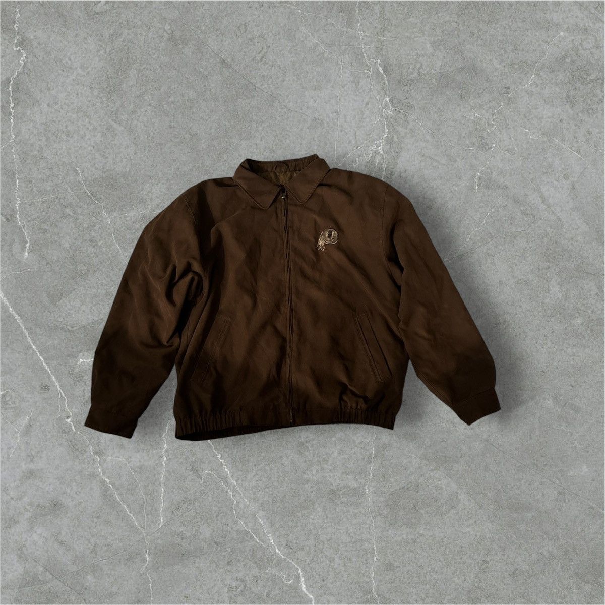 Vintage Brown Super Rare Vintage Redskins Zipup Jacket Size US L / EU 52-54 / 3 - 1 Thumbnail