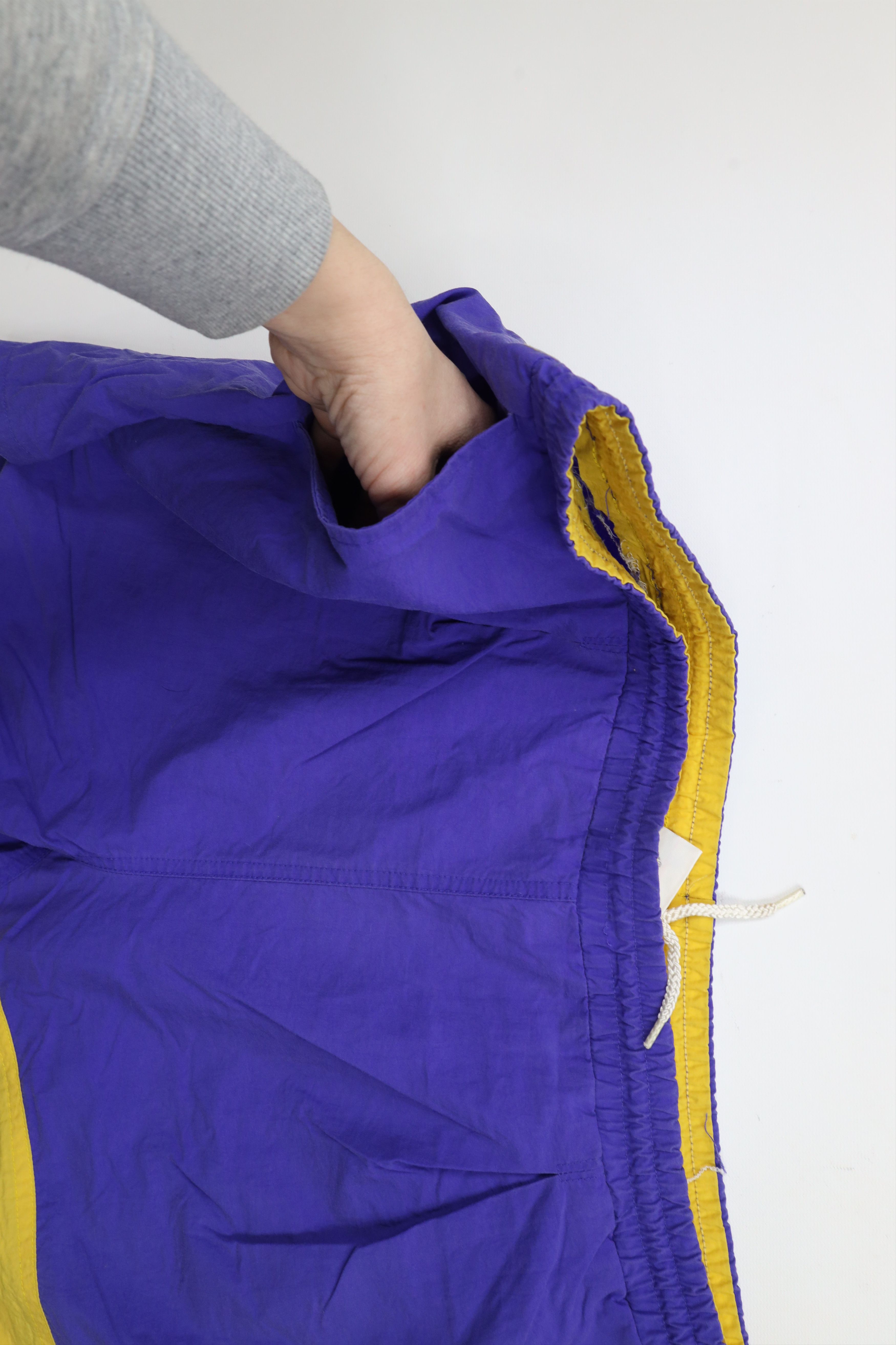 Nike × Vintage Vintage 90s Nike Block Above Knee Shorts LA Lakers AS IS Size US 34 / EU 50 - 6 Thumbnail