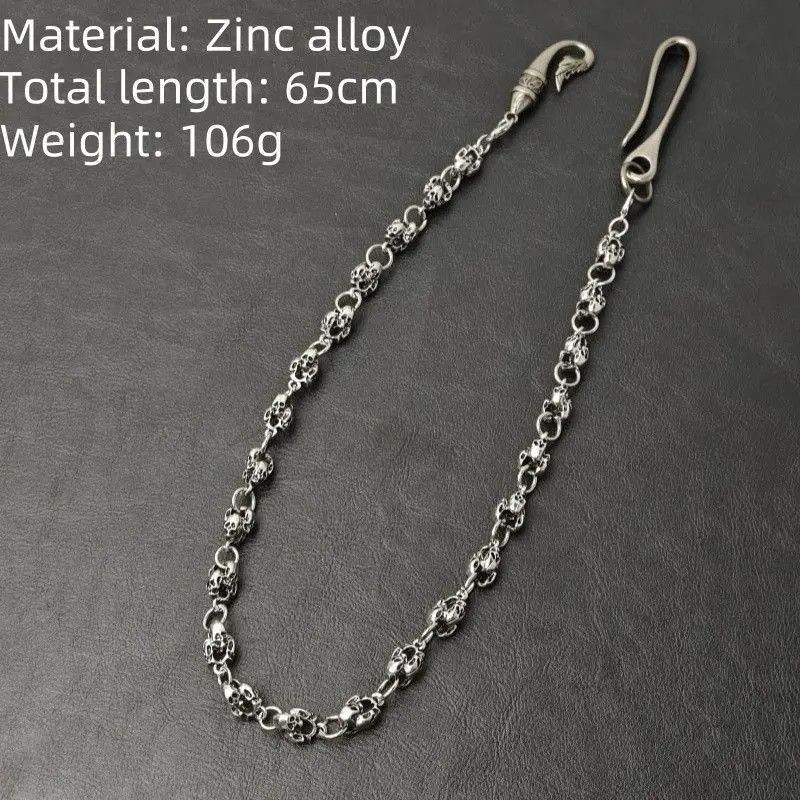 Jewelry Skull Metal Pants Chain Size ONE SIZE - 3 Thumbnail