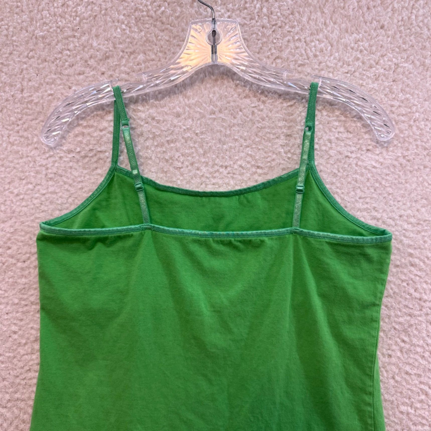 Vintage VINTAGE Y2K Camisole Tank Top Built-in-Bra Green L Grunge Boho Fairy SO Shirt Womens Size L / US 10 / IT 46 - 4 Thumbnail