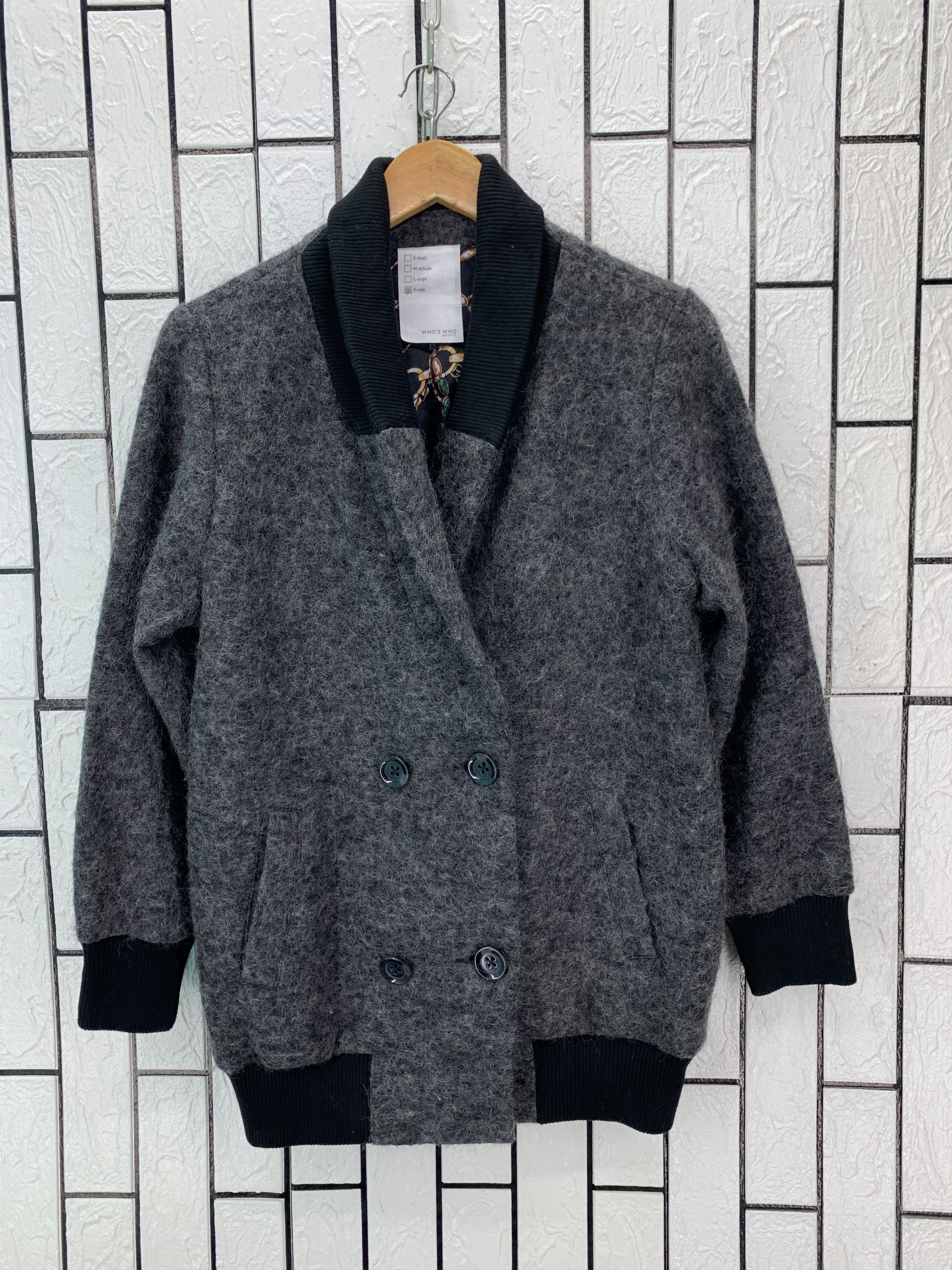 Japanese Brand Who’s Mohair Cardigan Jacket Size US S / EU 44-46 / 1 - 1 Thumbnail