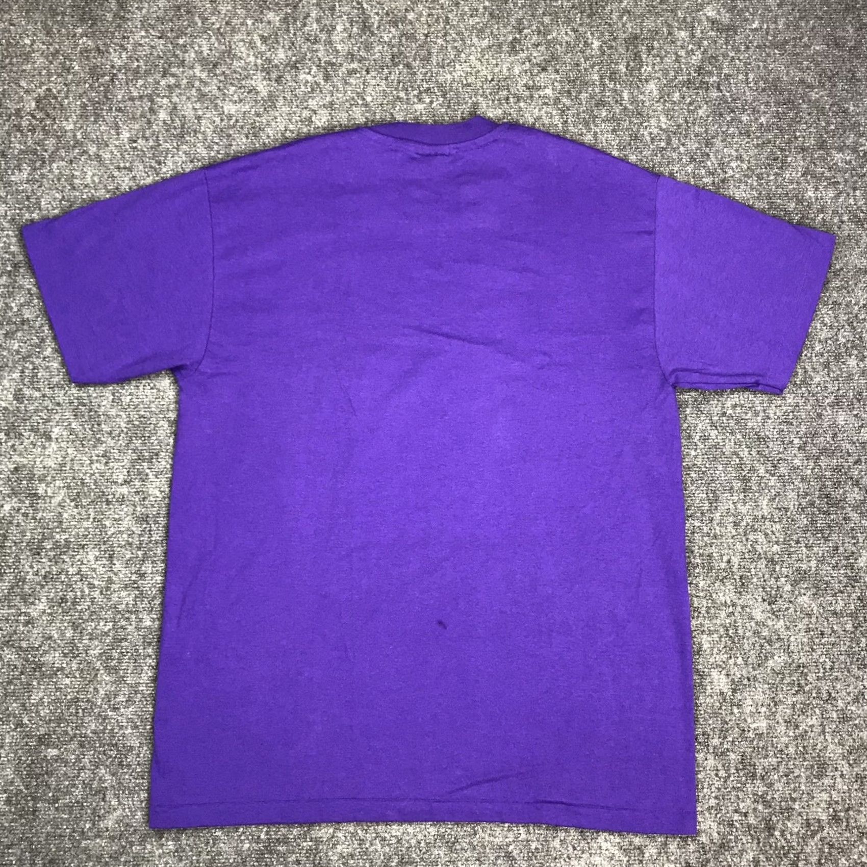 Hanes VINTAGE Hanes I Love Cats T-Shirt Purple Graphic Tee Short Sleeve Crew Neck L Women 90s Size L / US 10 / IT 46 - 3 Thumbnail
