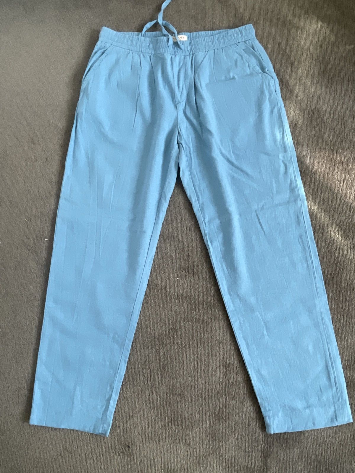 Other Alcott Light Blue Linen Pants Size US 34 / EU 50 - 1 Thumbnail