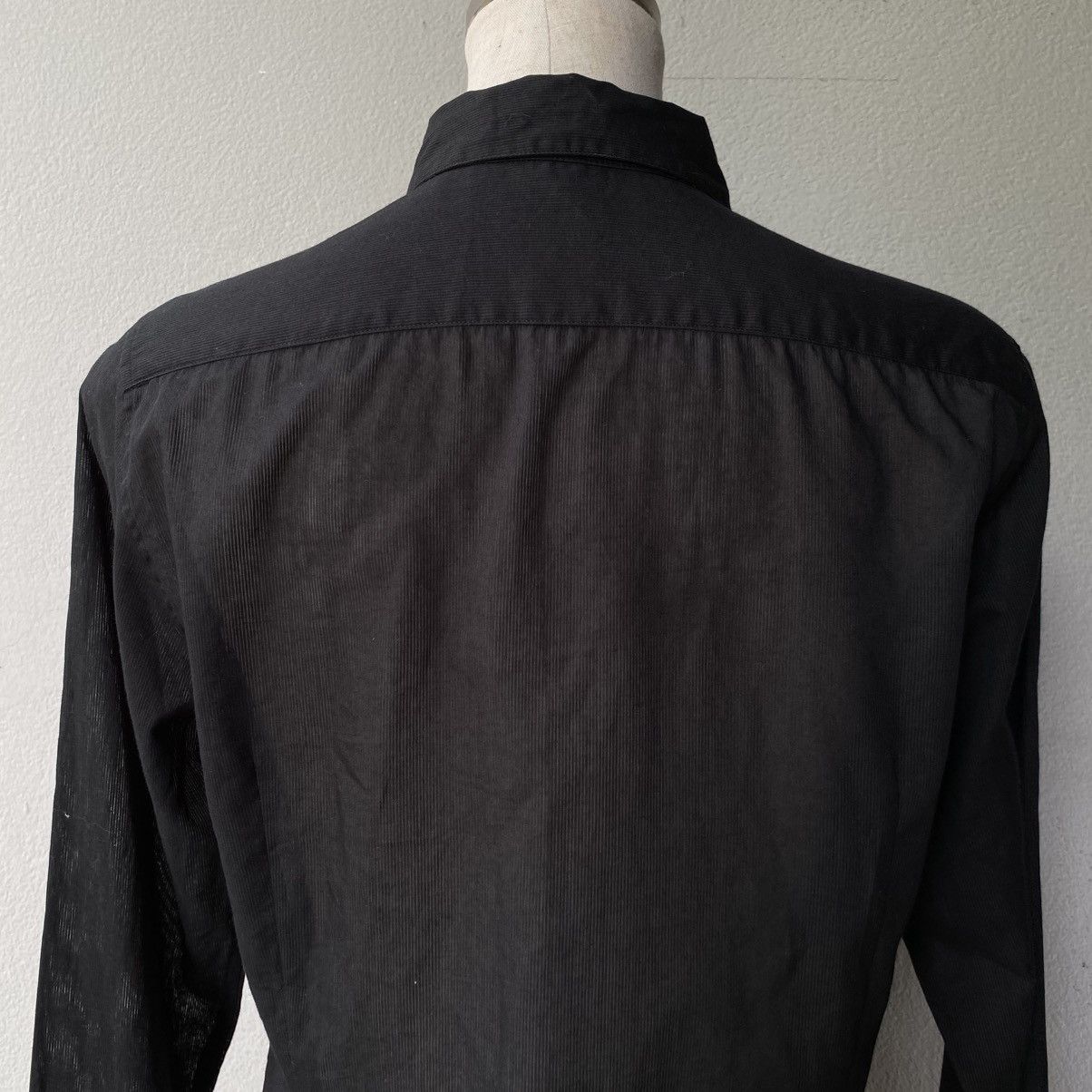 Designer RALPH RL LAUREN Lightweight Black Long Sleeve Shirt Size M / US 6-8 / IT 42-44 - 4 Thumbnail