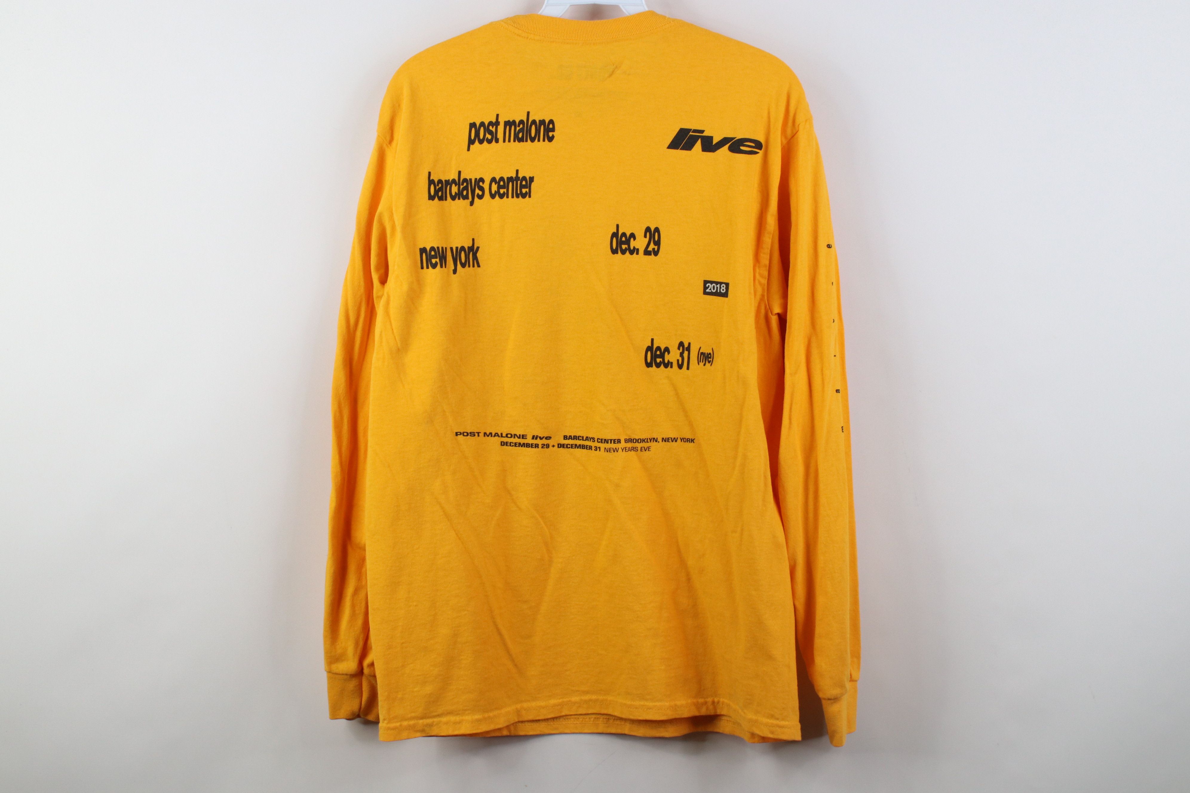 Vintage Vintage Y2K Posty Co 2018 Post Malone Long Sleeve T-Shirt Size US M / EU 48-50 / 2 - 14 Thumbnail