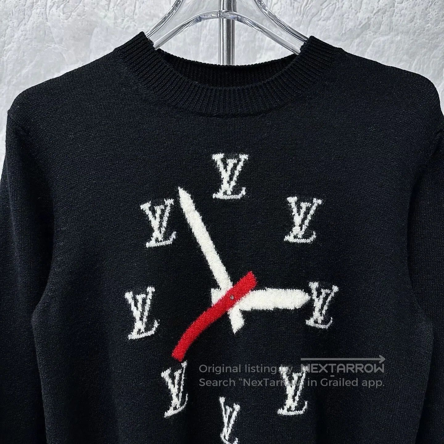 Louis Vuitton louis vuitton clock wool sweater size L. Size US L / EU 52-54 / 3 - 2 Thumbnail