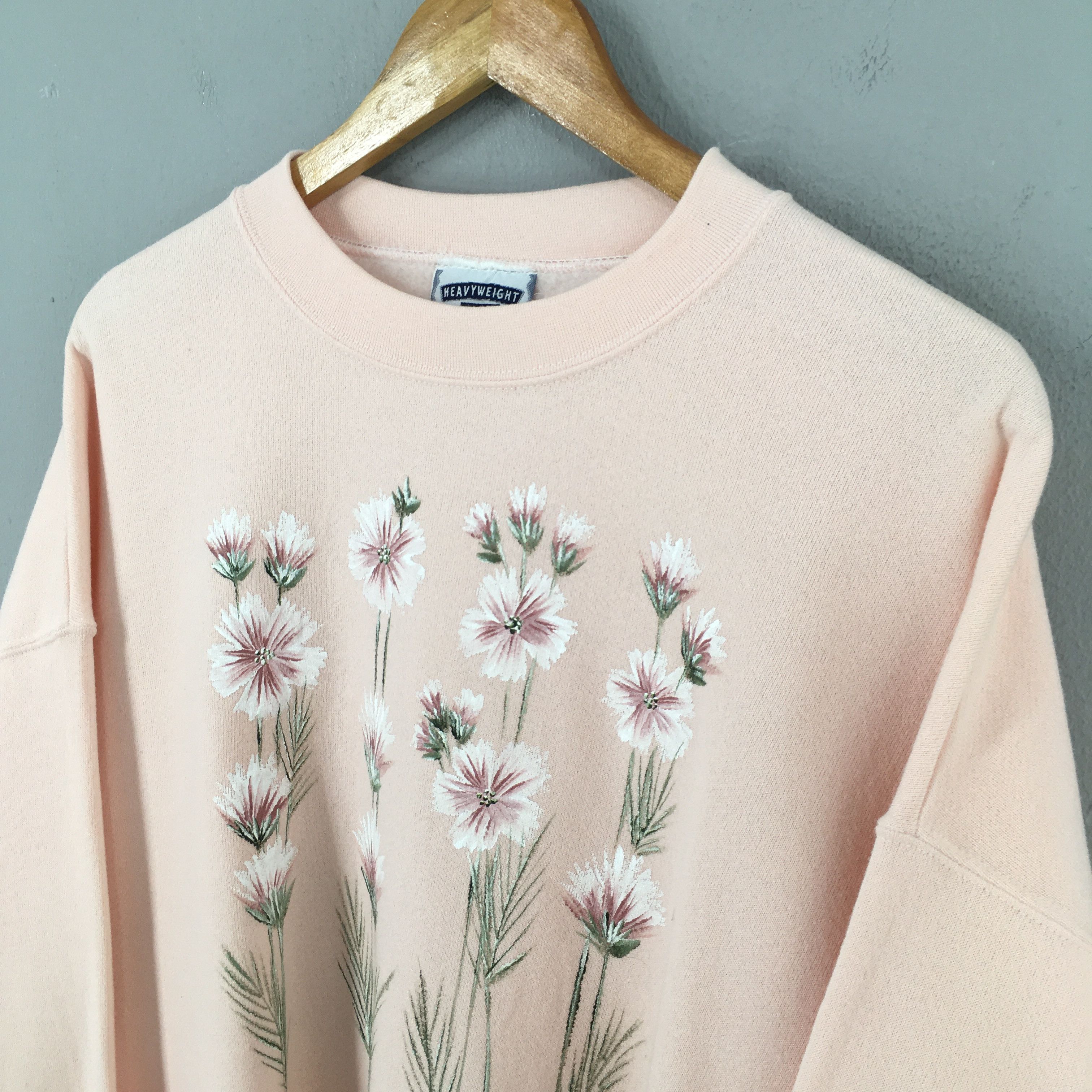 Lee Vintage 90s Pop Art Floral Aesthetic Sweatshirt XLarge Size US XL / EU 56 / 4 - 3 Thumbnail