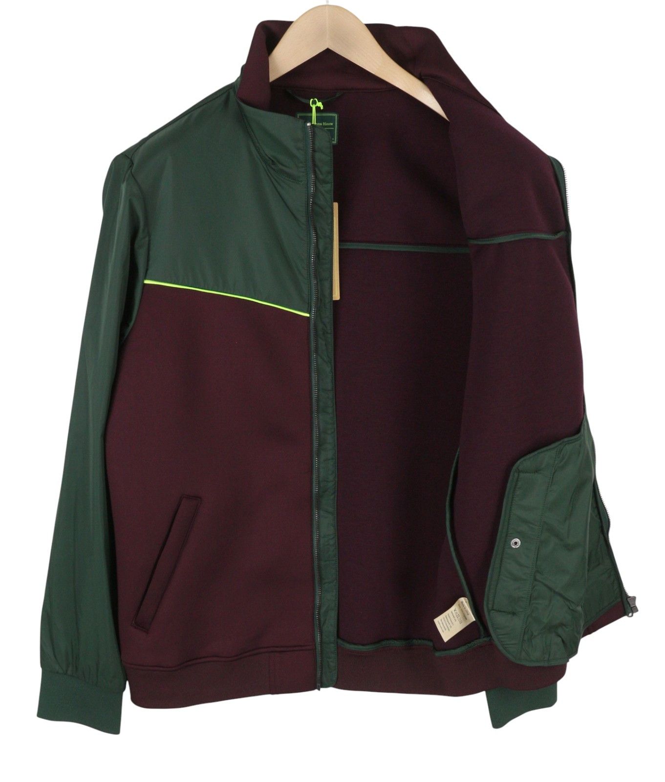 Scotch & Soda L Burgundy High Neck Zip Jacket 88540 Size US L / EU 52-54 / 3 - 2 Thumbnail