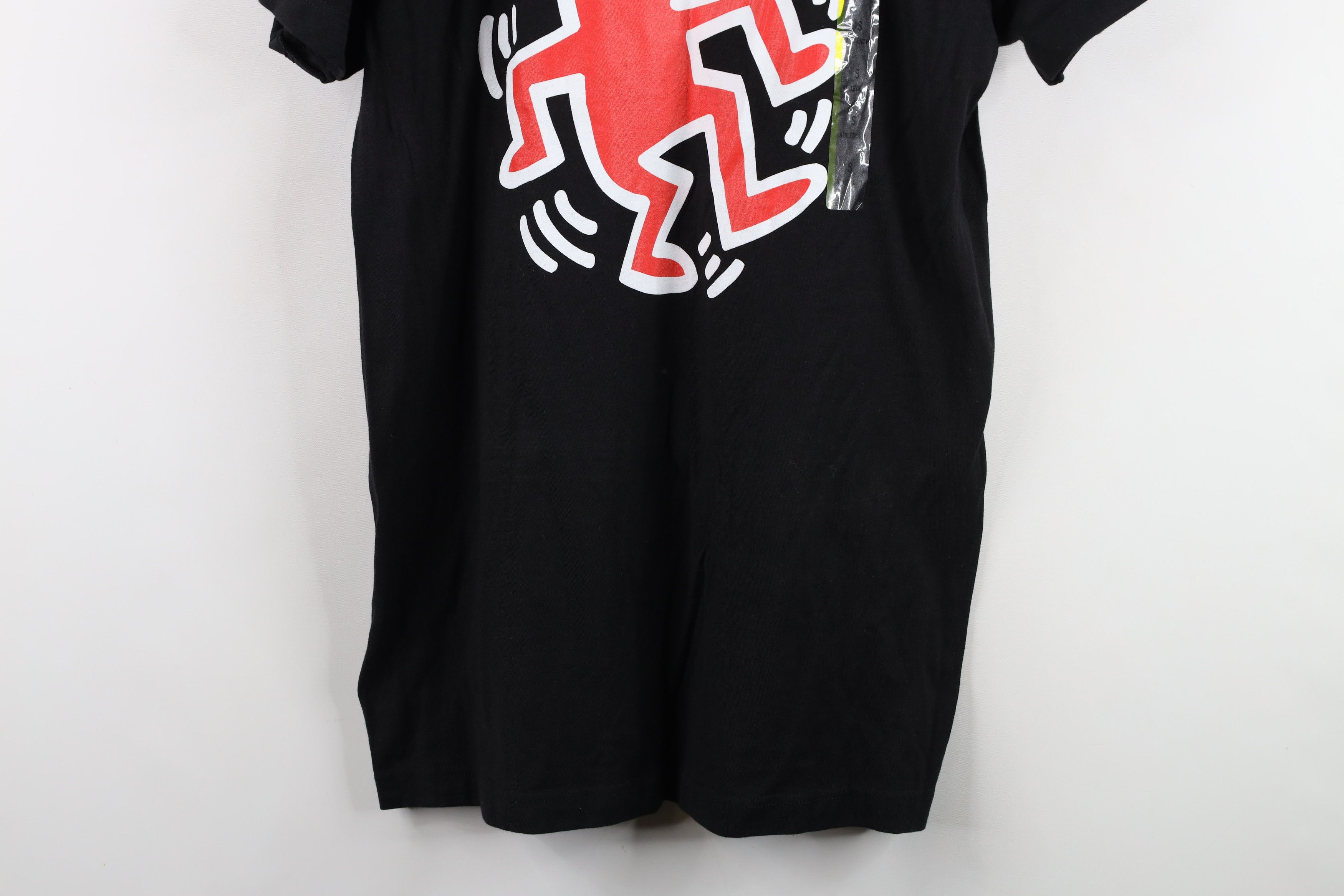 Vintage NOS Retro Y2K Keith Haring Dog Short Sleeve T-Shirt Black Size US S / EU 44-46 / 1 - 3 Thumbnail