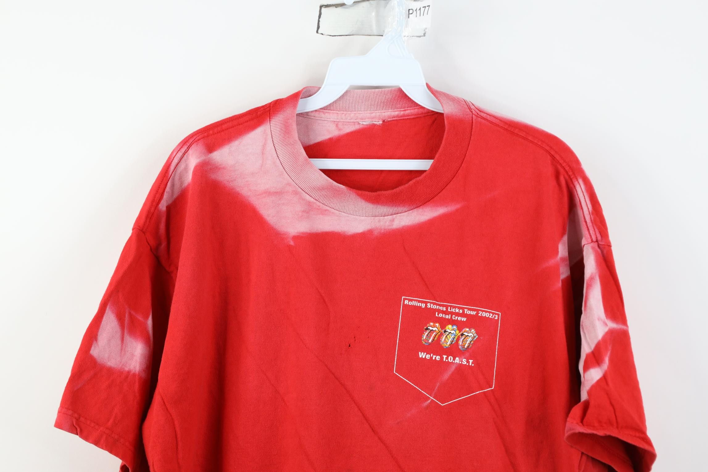 Vintage Vintage Sun 2002 2003 Licks Tour TOAST Stones T-Shirt Size US XL / EU 56 / 4 - 2 Thumbnail