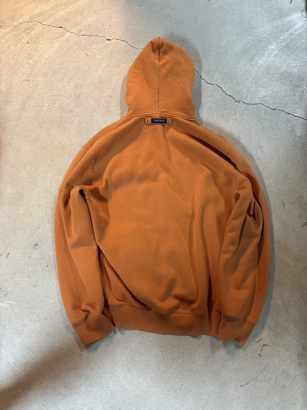 Nautica Vintage 90s Nautica Double Zip Up Hoodie Orange Size XL Size US XL / EU 56 / 4 - 5 Thumbnail