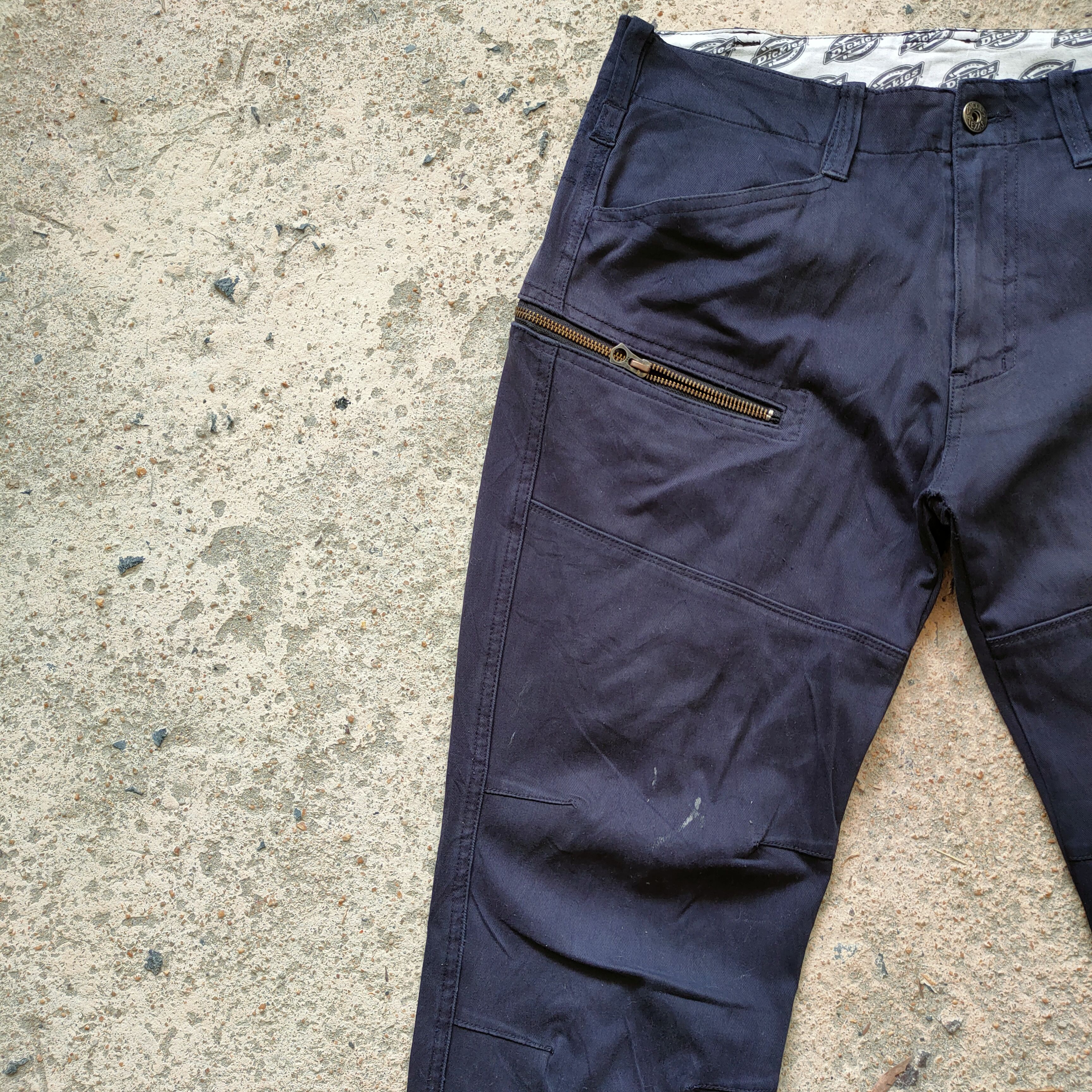 Dickies × Vintage DICKIES DARK BLUE CARGO PANTS Size US 33 - 4 Thumbnail