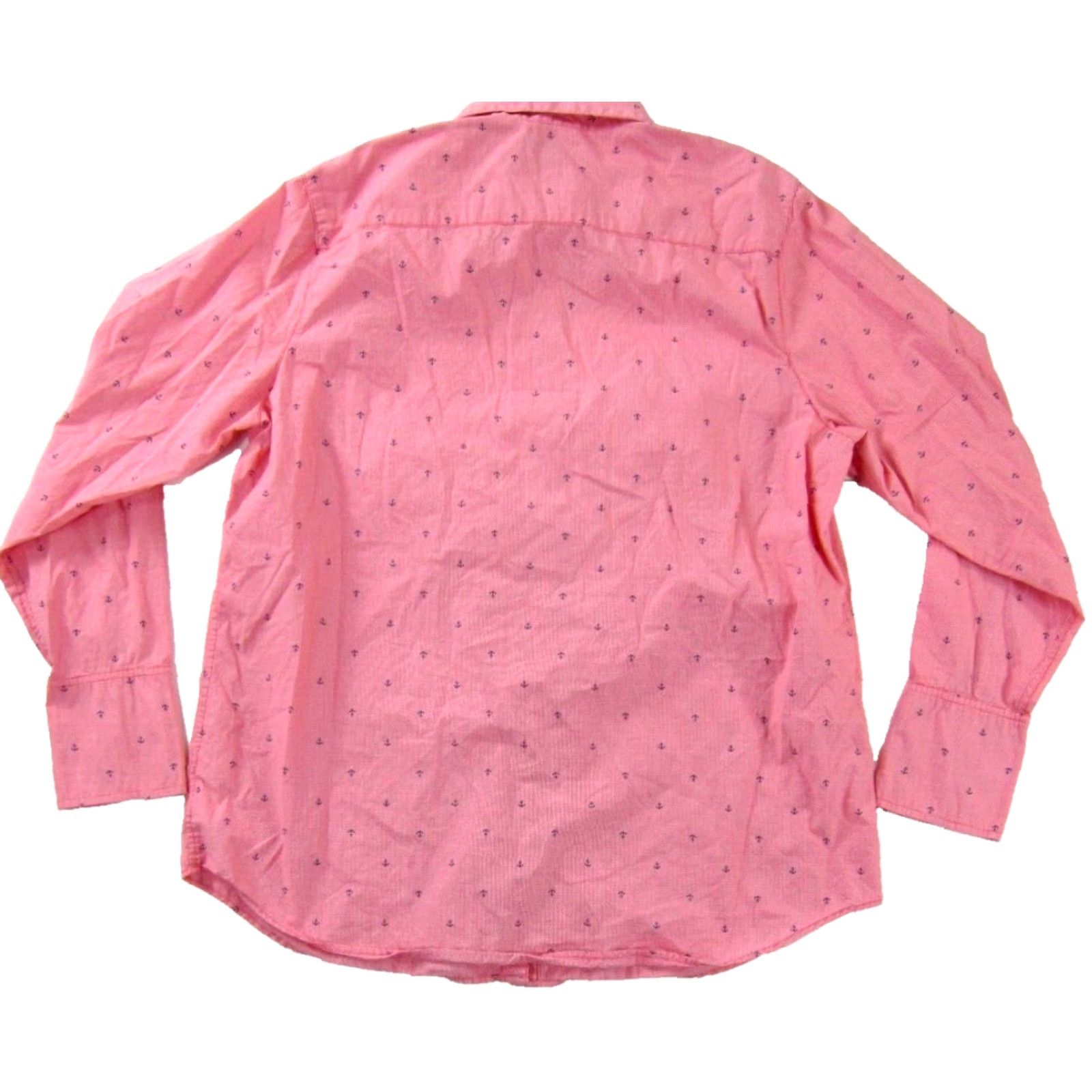 Lands' End Lands' End Pink Plaid Blue Anchor Cotton Collar Button Up Long Sleeve Blouse 18 Size XXL / US 16-18 / IT 52-54 - 2 Thumbnail