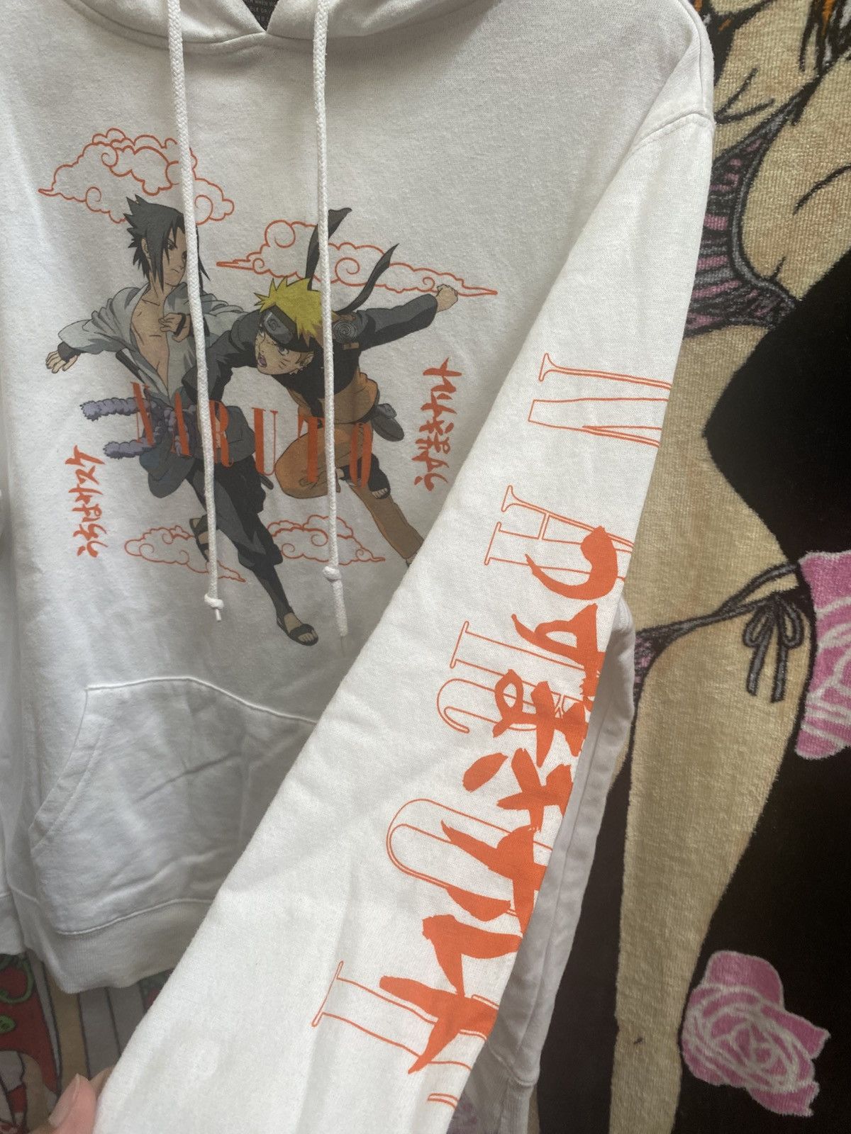 Anime VINTAGE ANIME NARUTO VS SASUKE HODDIE WHITE Size US L / EU 52-54 / 3 - 4 Thumbnail