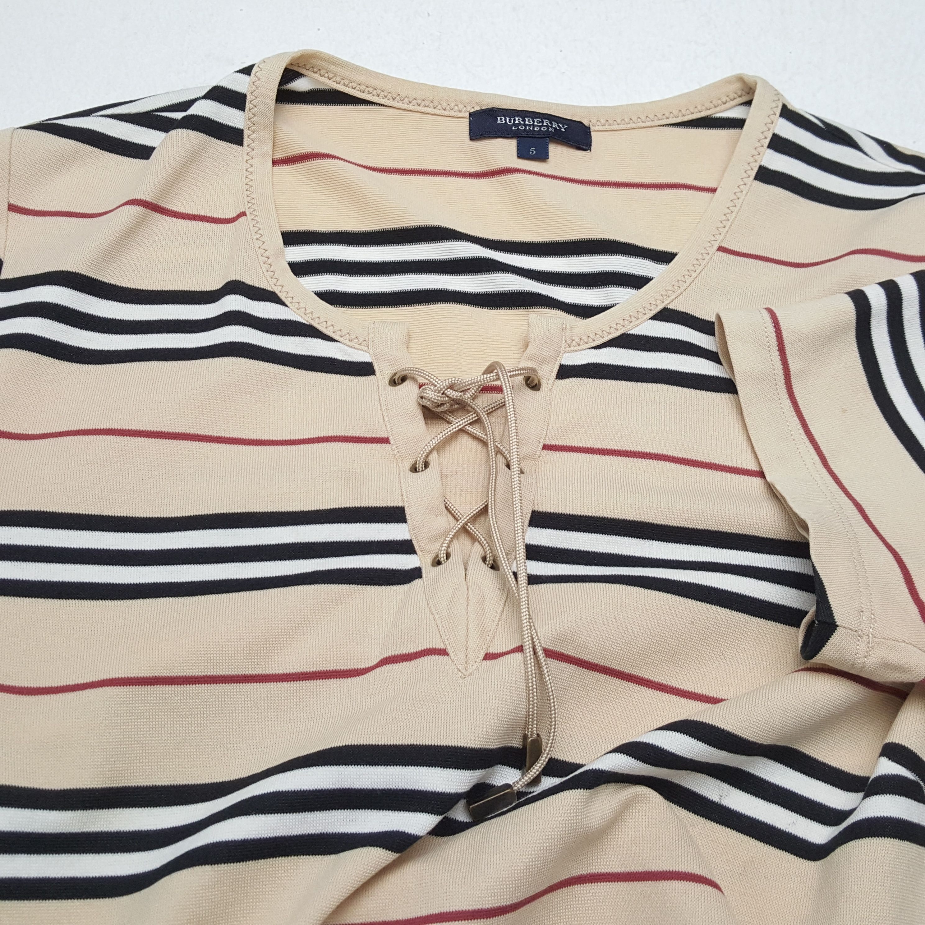 Burberry × Vintage BURBERRY LONDON Fashion Design Style Tshirt Size M / US 6-8 / IT 42-44 - 5 Thumbnail