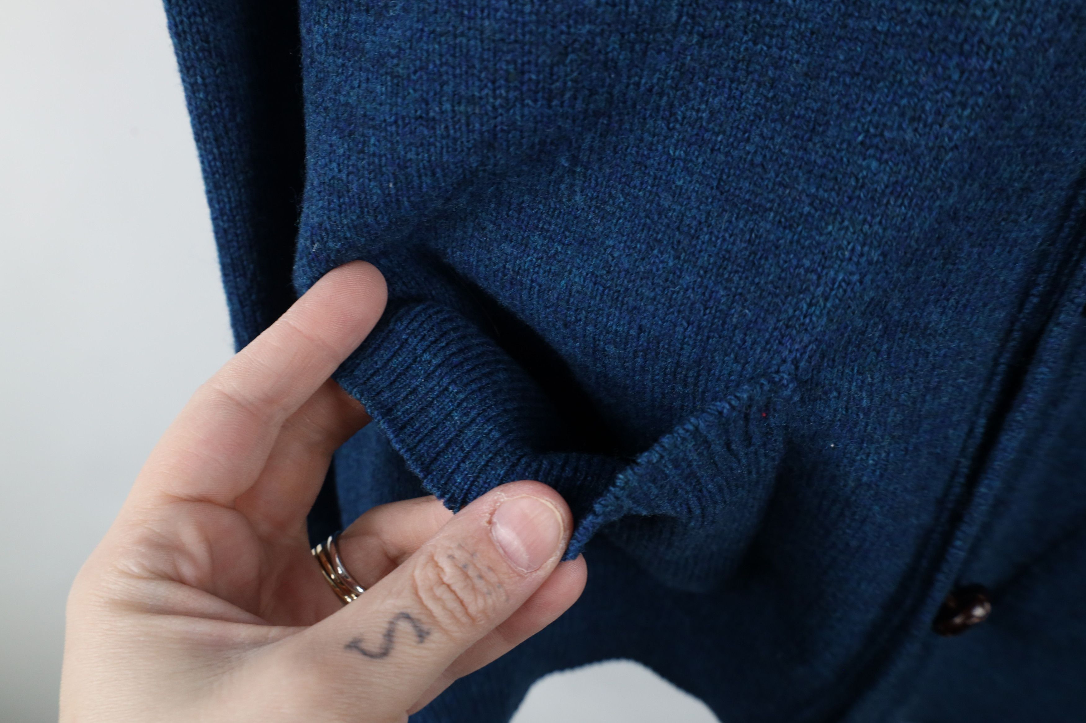 L.L. Bean × Vintage Vintage 70s LL Bean Scotland Wool Knit Cardigan Sweater Size US L / EU 52-54 / 3 - 9 Thumbnail