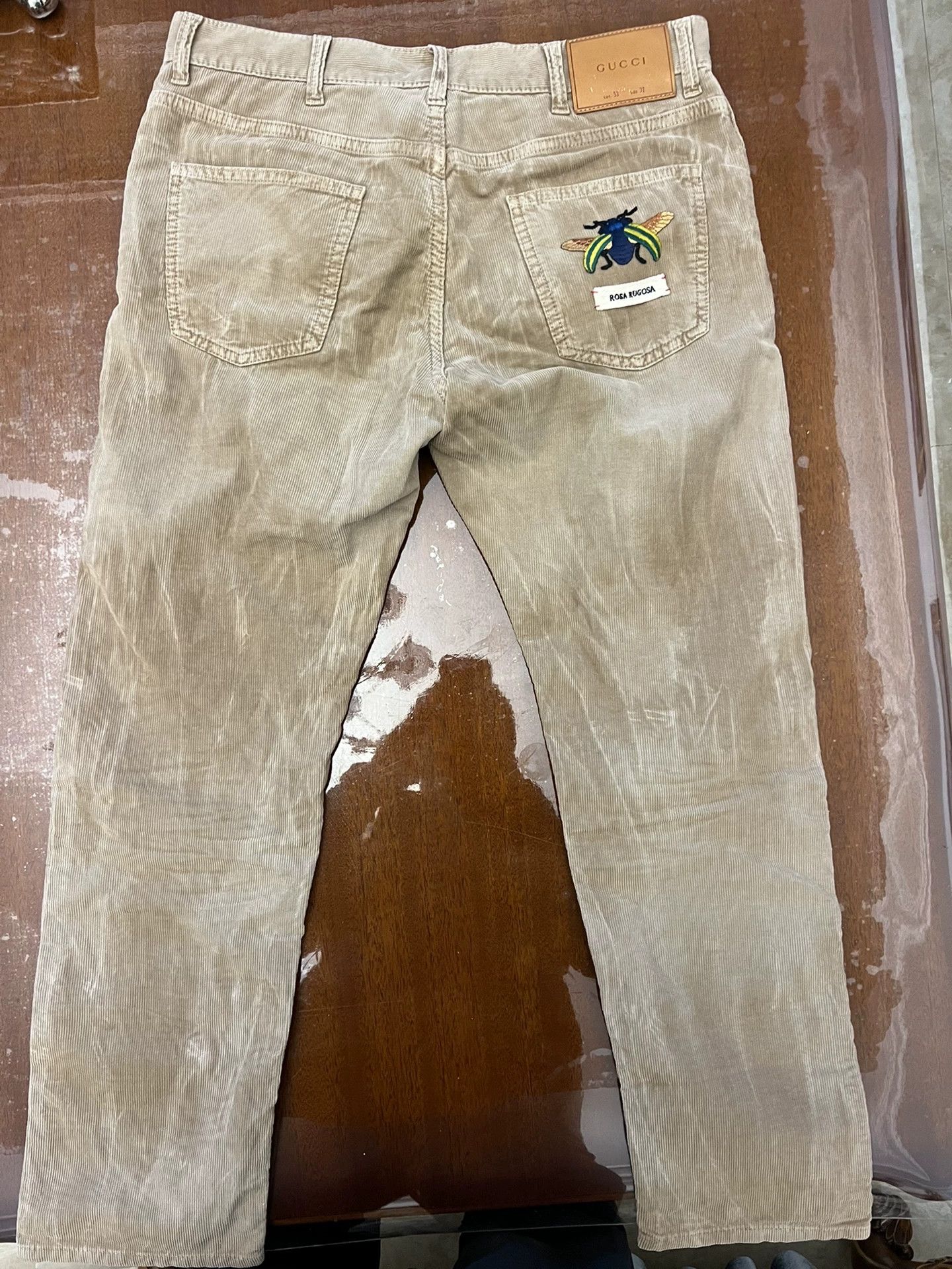 Gucci Gucci Cord Pants Size 32 New Authentic Embroidered Logo Size US 32 / EU 48 - 2 Thumbnail