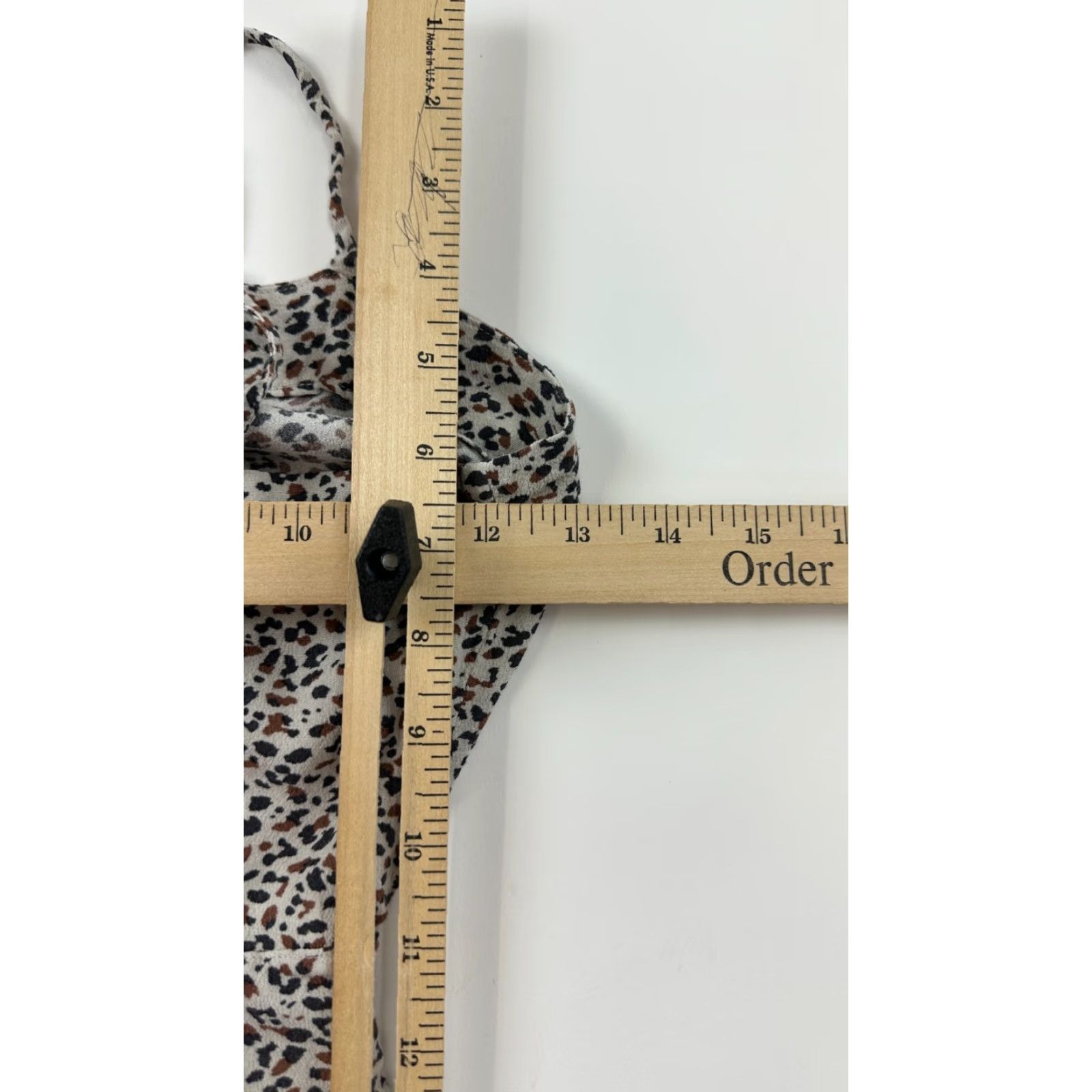 Abercrombie & Fitch Abercrombie & Fitch Dress Womens XS Beige Leopard Print Mini Wrap Front Back Zip Size XS / US 0-2 / IT 36-38 - 8 Thumbnail