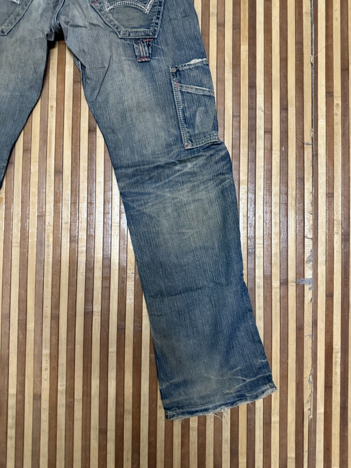 Japanese Brand 🔥VINTAGE EDWIN BLUE TRIP Denim Pants / Streetwear / W31x32.5 Size US 31 - 10 Thumbnail