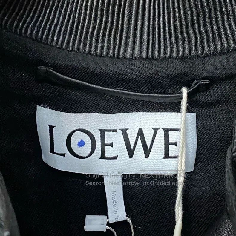 Loewe Loewe Black Leather Jacket with Back Logo Size S / US 4 / IT 40 - 4 Thumbnail