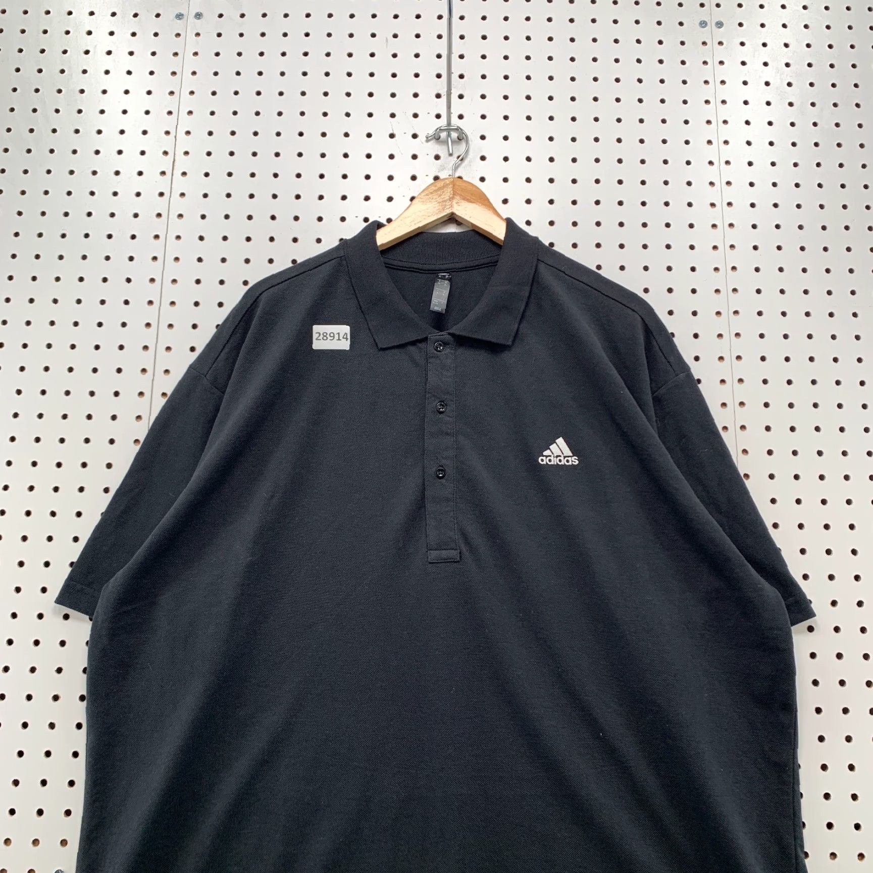 Adidas Adidas Collared Polo Shirt Mens XL Black Short Sleeve Embroidered Logo 28X34 Size US XL / EU 56 / 4 - 6 Thumbnail