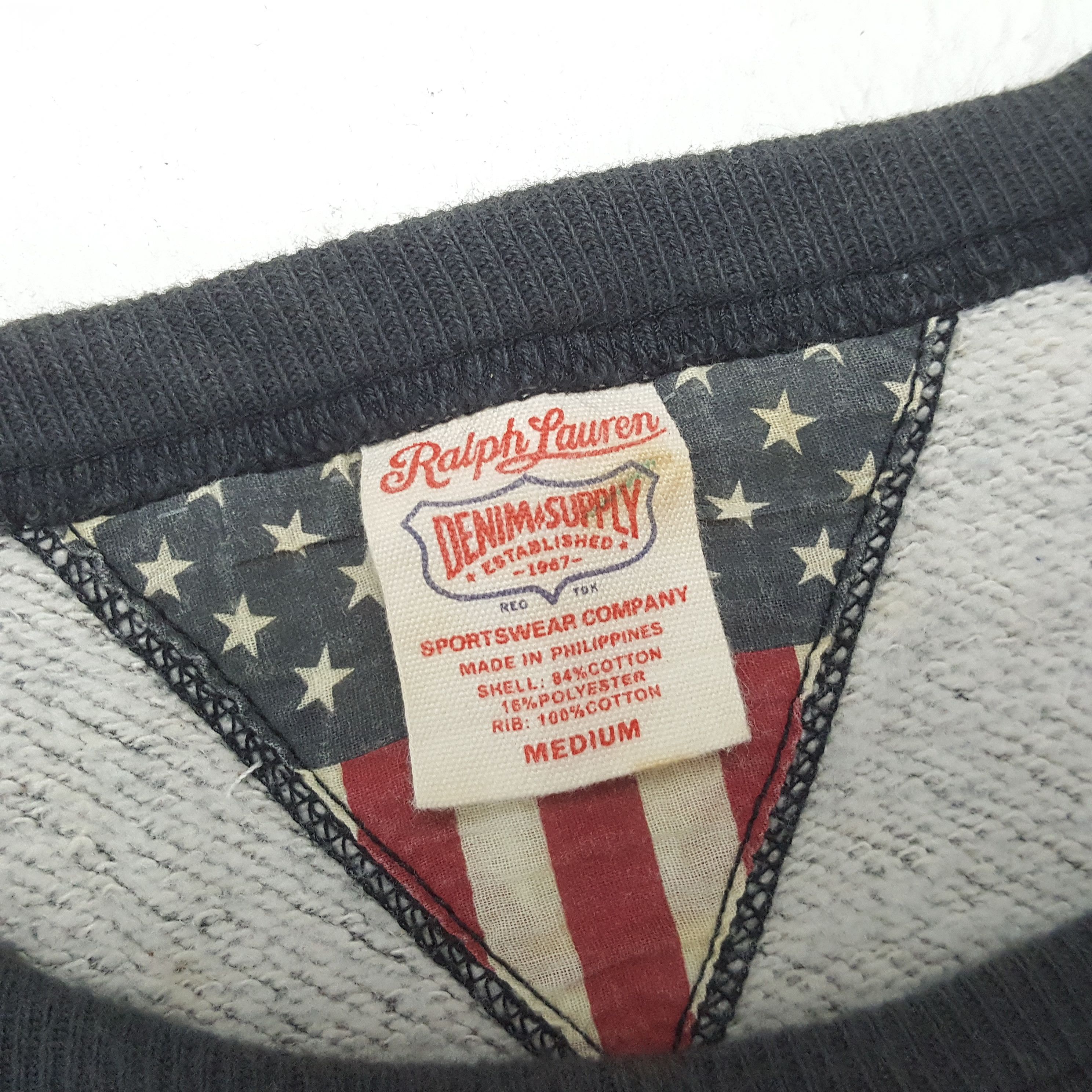 Ralph Lauren × Vintage Ralph Lauren Denim Supply Sweatshirt C283N11 Size US M / EU 48-50 / 2 - 5 Thumbnail