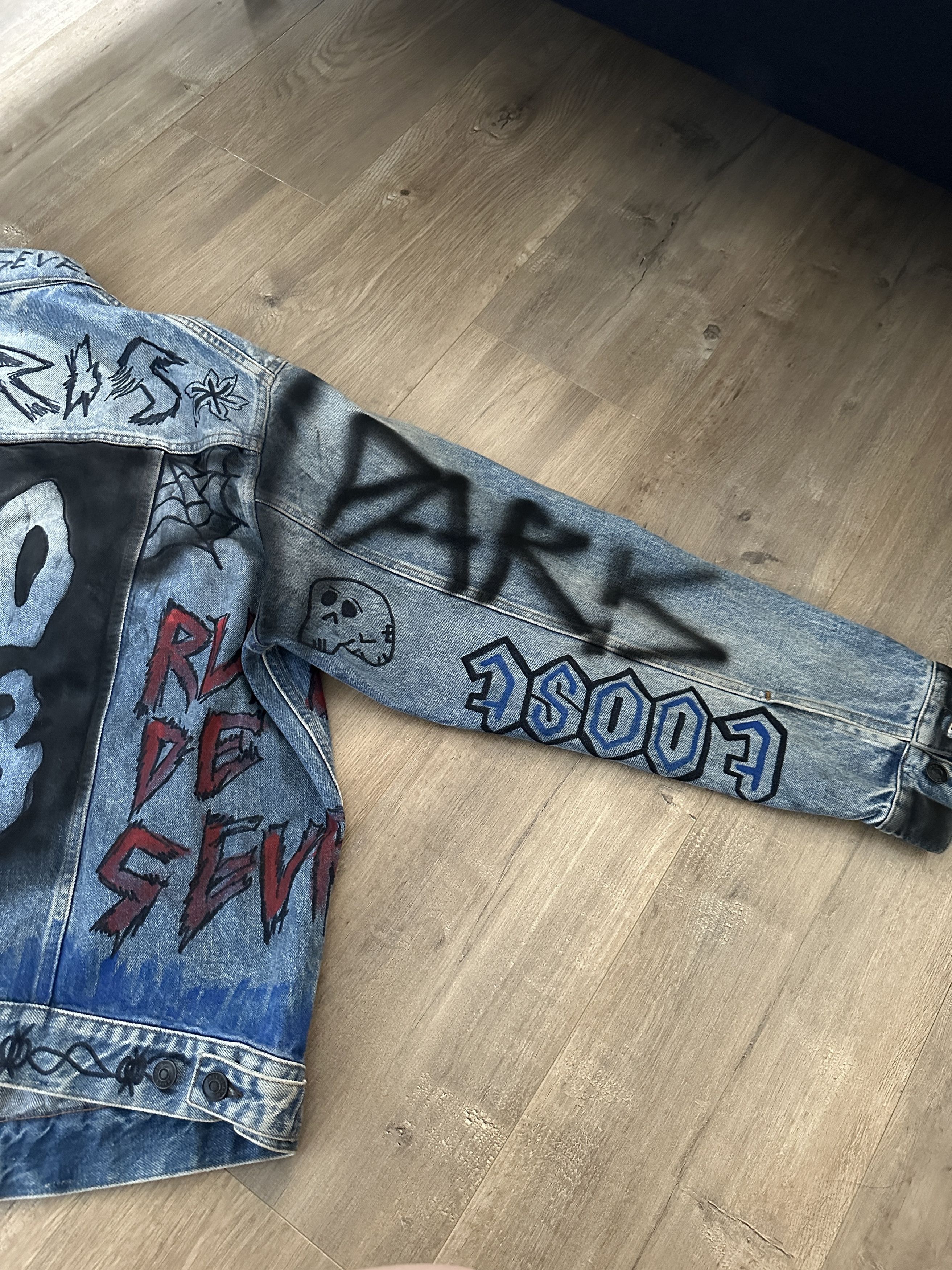 Balenciaga Balenciaga Graffitti Denim Jacket 2018 Size US M / EU 48-50 / 2 - 5 Thumbnail