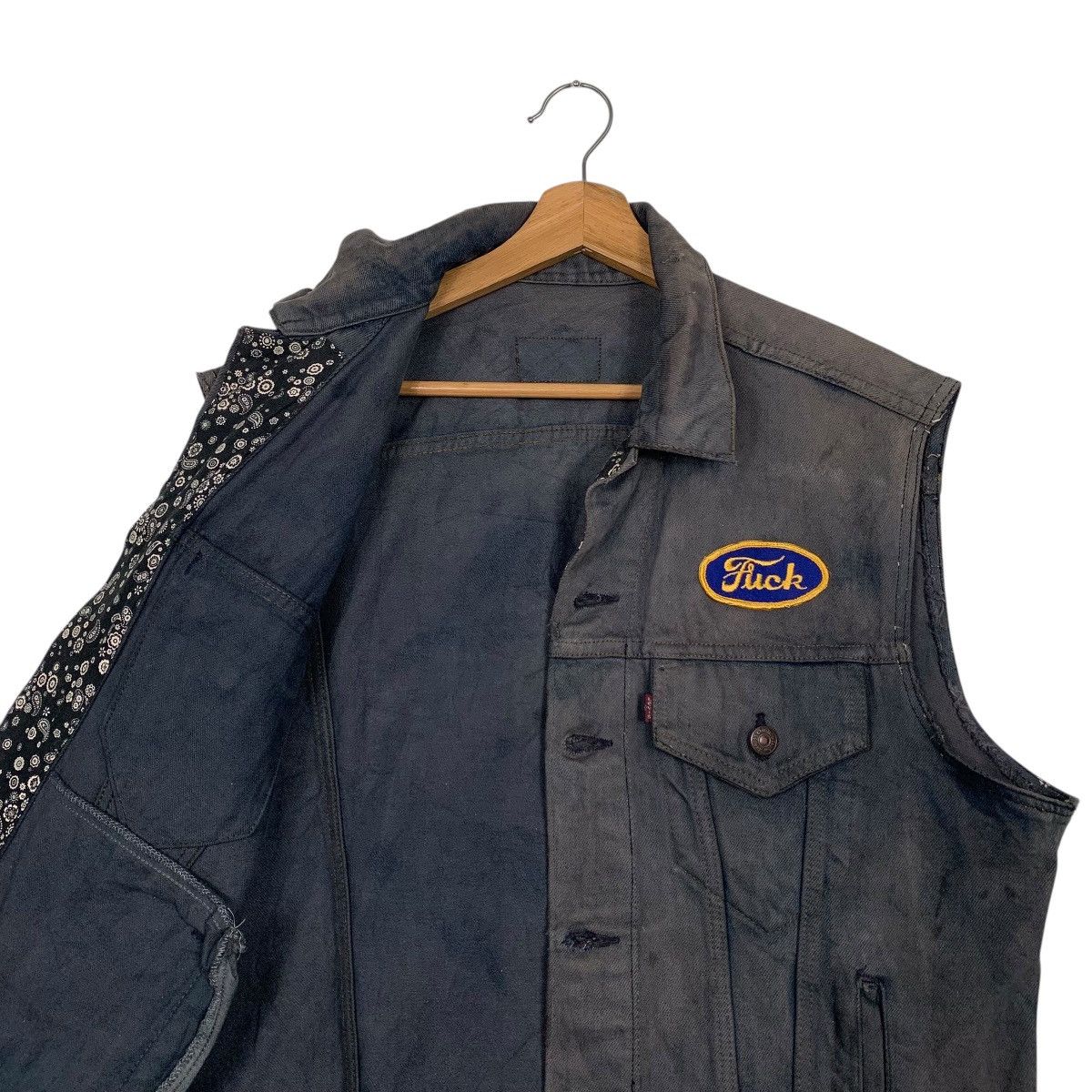 Levi's Vintage Levis Denim Vest Size US M / EU 48-50 / 2 - 10 Thumbnail
