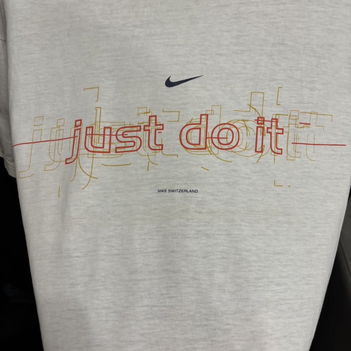 Vintage Vintage 90’s Nike Center Swoosh Just Do it T-Shirt Punk Size US L / EU 52-54 / 3 - 6 Thumbnail