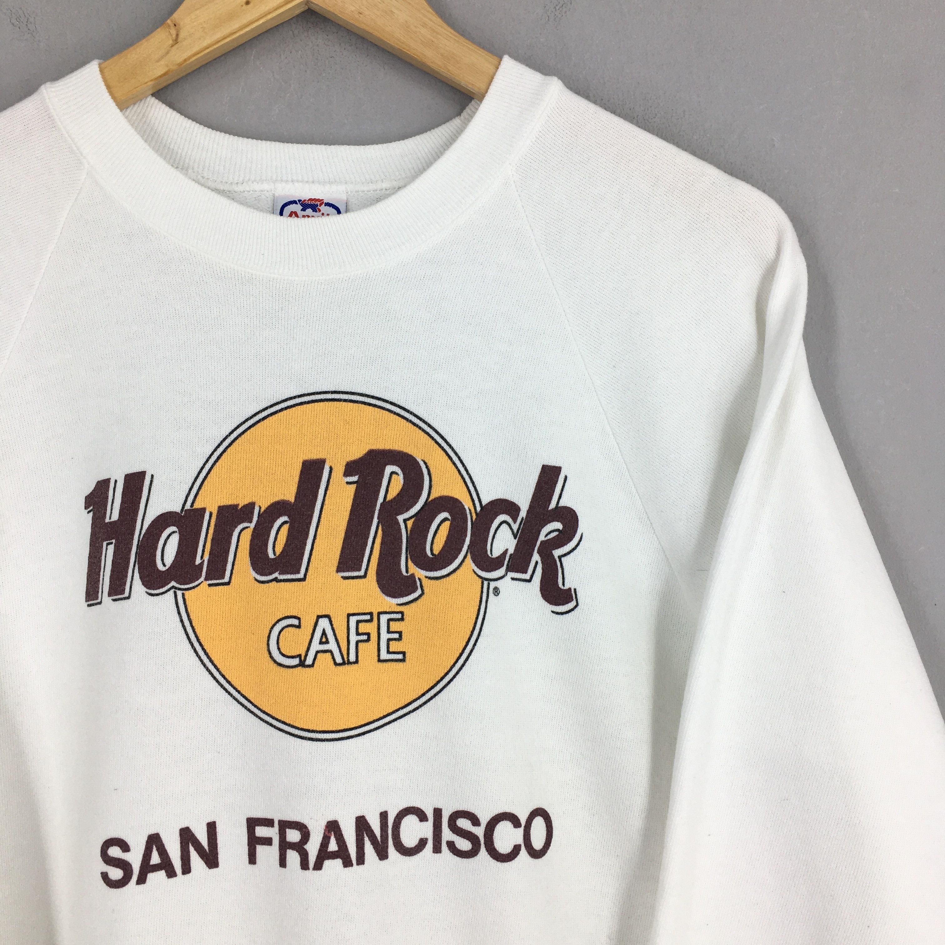 Anvil Vintage 90s Hard Rock Cafe San Francisco Sweatshirt Medium Size US M / EU 48-50 / 2 - 2 Thumbnail