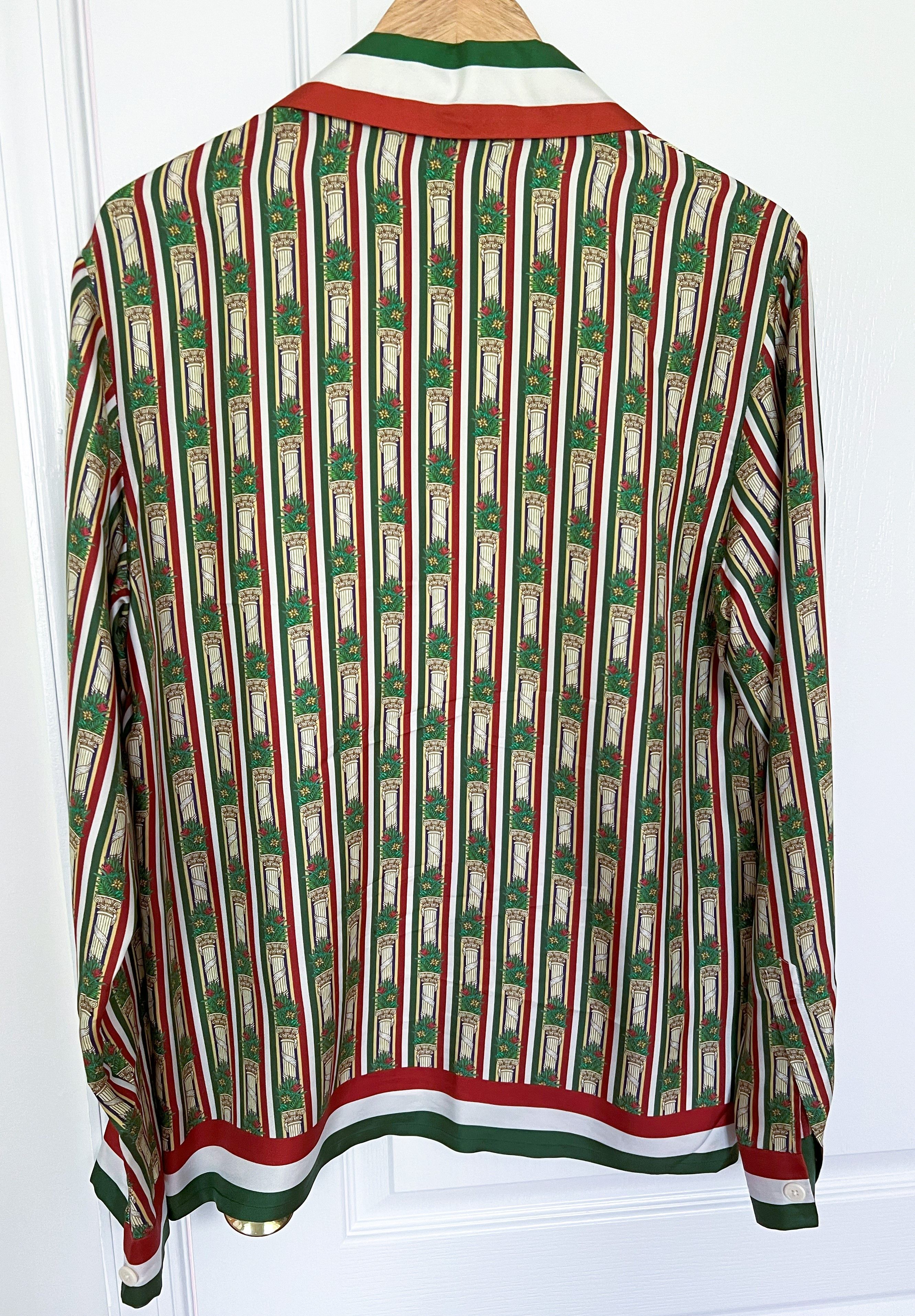 Casablanca Godfather Cuban Collar Long-Sleeve Silk Shirt Size US S / EU 44-46 / 1 - 5 Thumbnail