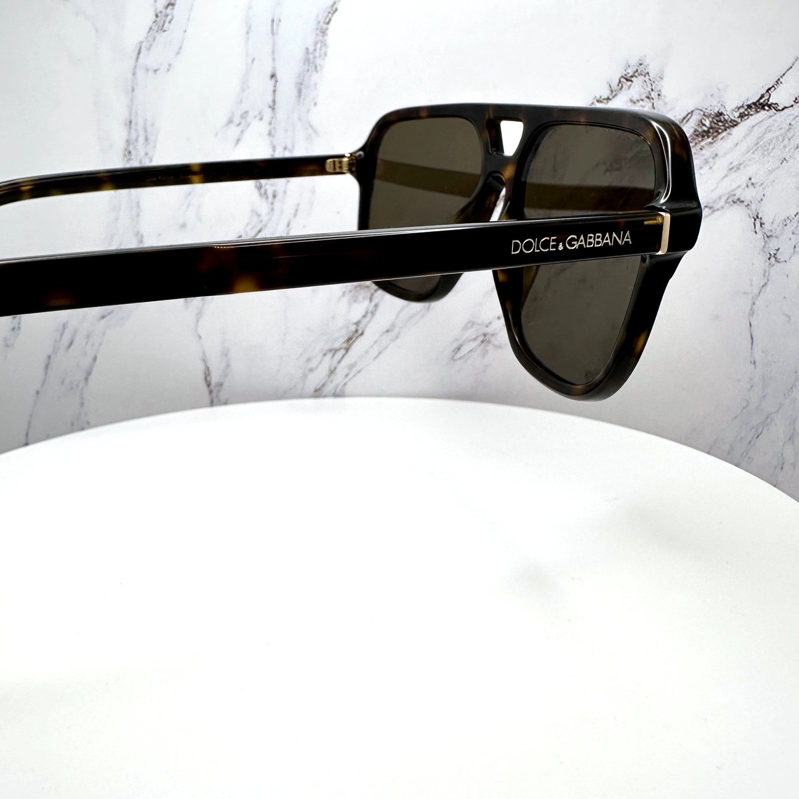 Dolce & Gabbana New Dolce & Gabbana Sunglasses Brown Aviator Pilot Gold Size ONE SIZE - 19 Thumbnail