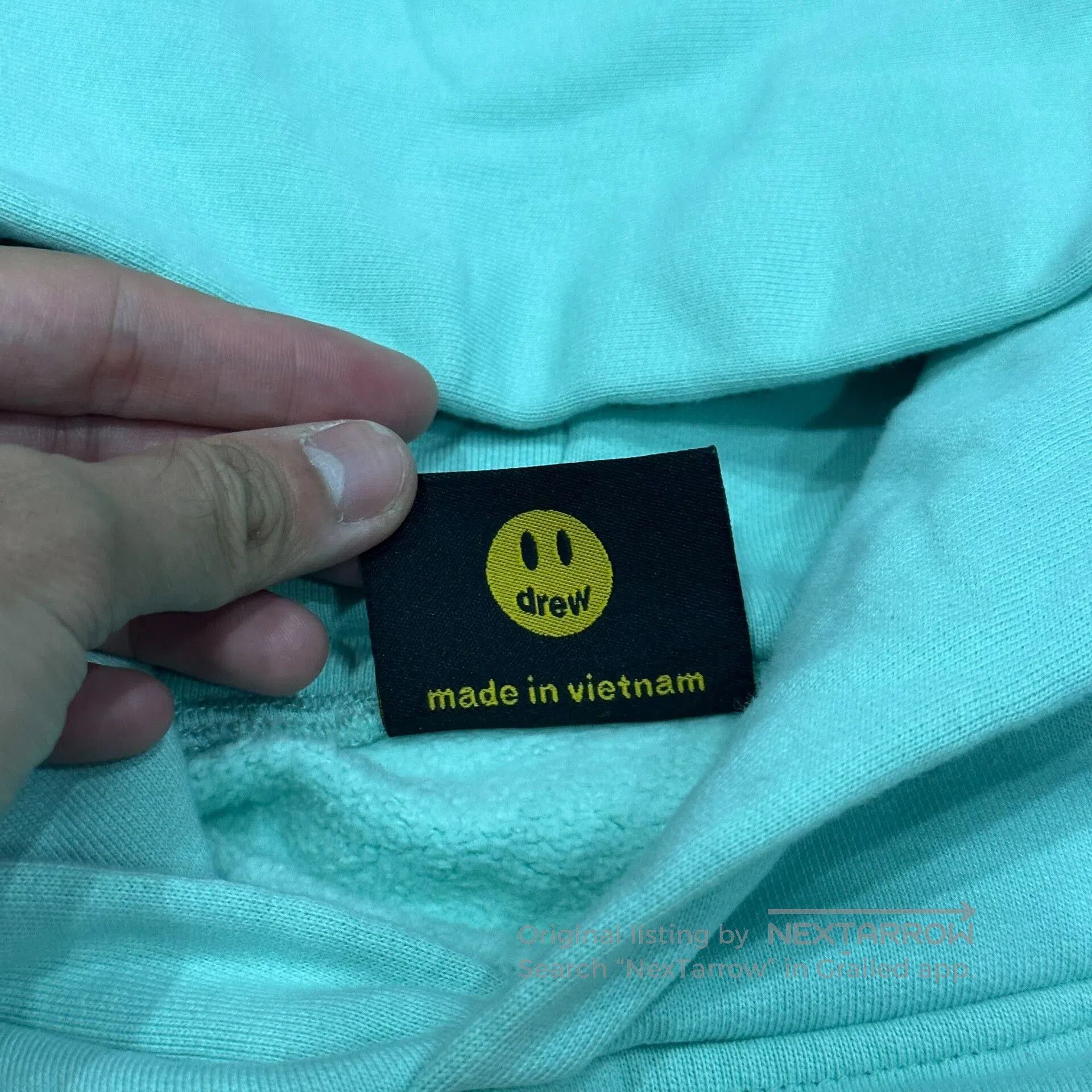 Drew House Mint Green Smiley Face Hoodie. Size US L / EU 52-54 / 3 - 6 Thumbnail
