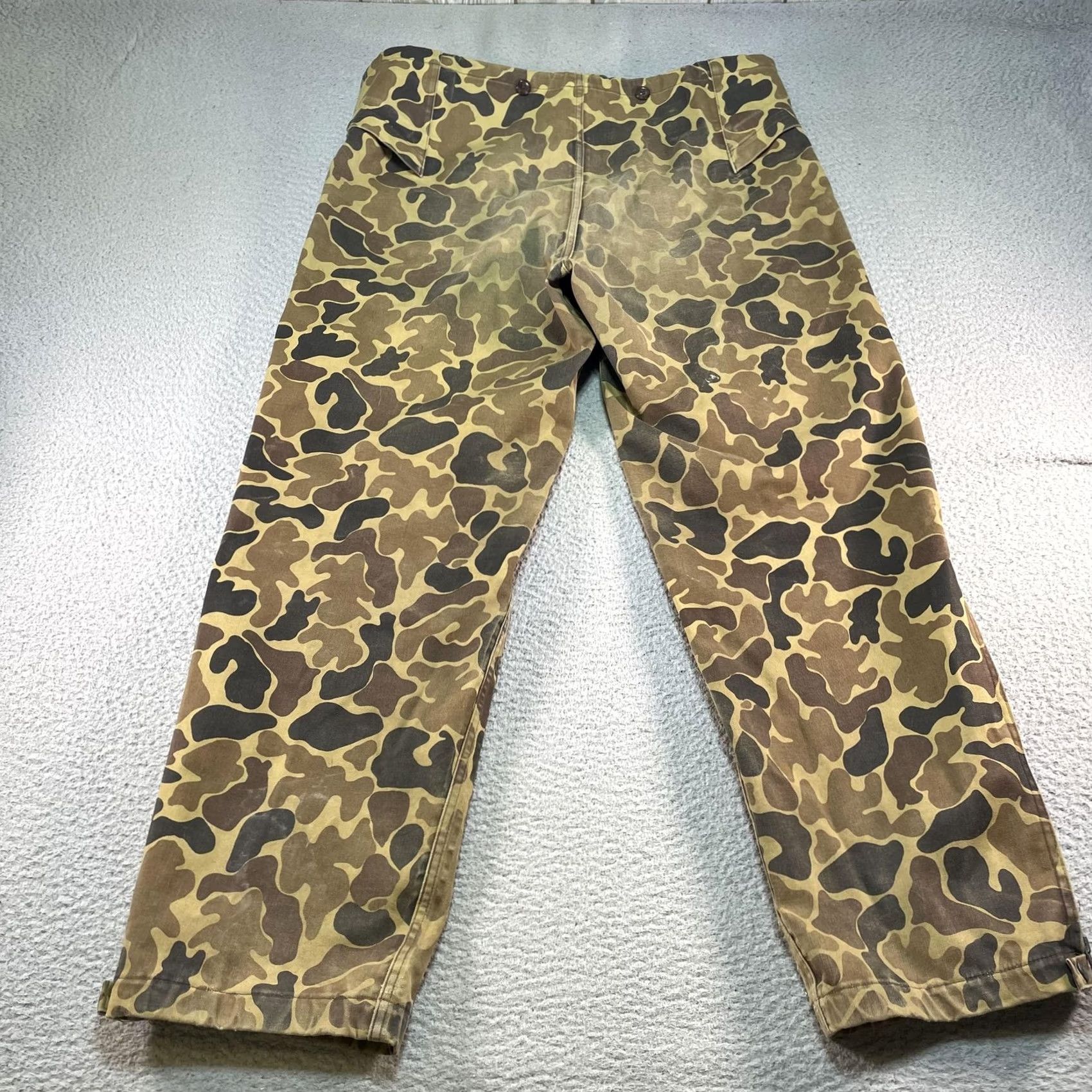 Vintage VINTAGE Woolrich Gore Tex Pants Mens Large Brown Frogskin Camo Waterproof USA Pants Mens L Brown Camo 80s 90s USA Woolrich Gore-Tex Rain Workwear Mens Size US 33 - 4 Thumbnail
