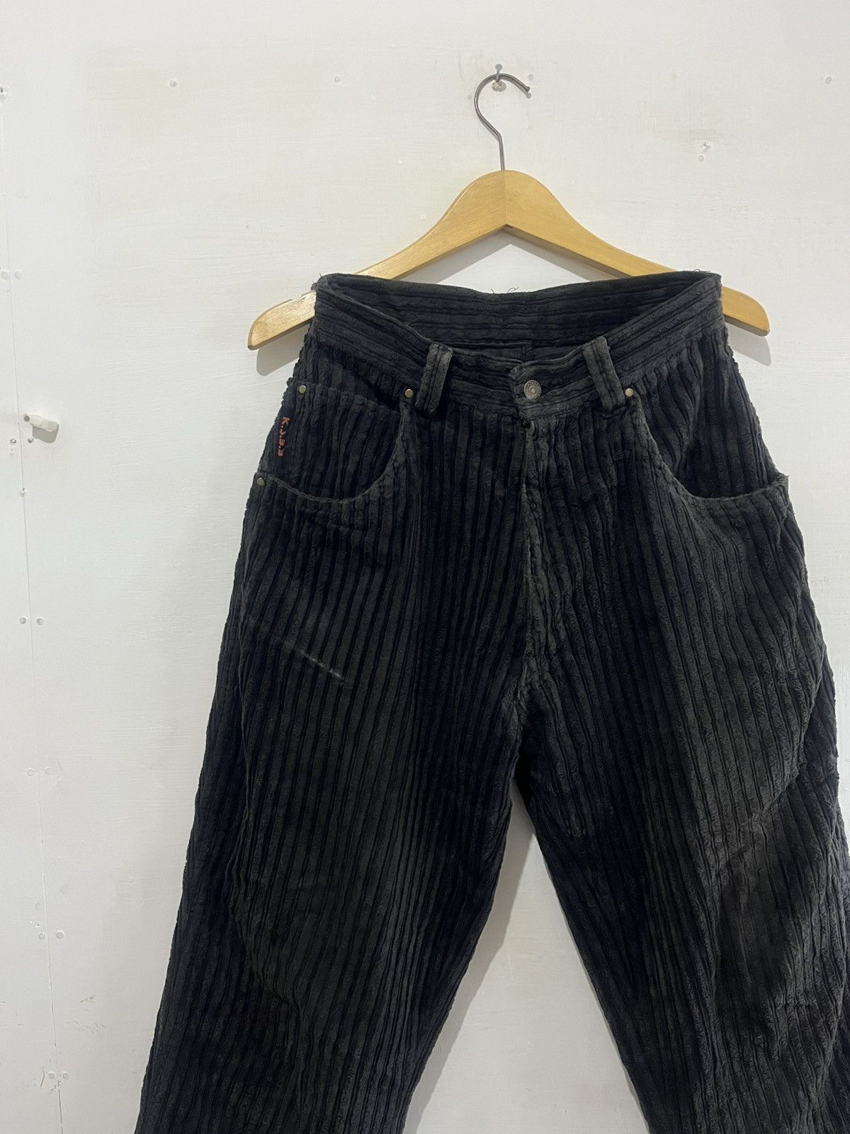 Yohji Yamamoto Vintage KJM Corduroy Baggy Pants Size US 29 - 3 Thumbnail