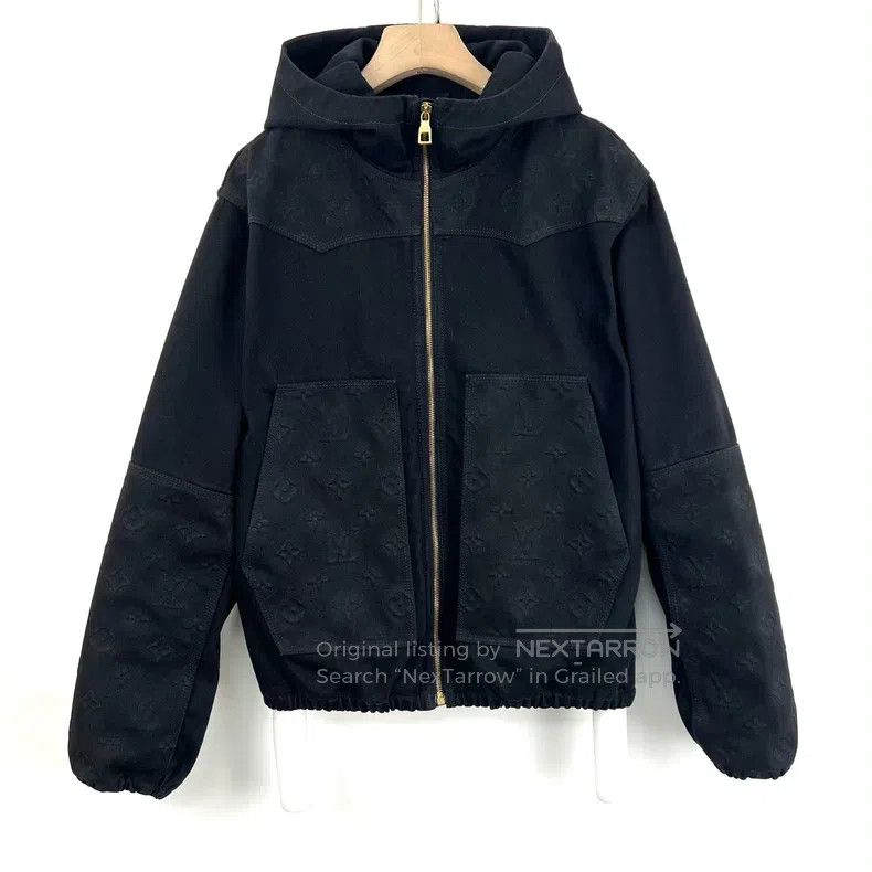 Louis Vuitton Louis Vuitton Black lumberjack embossed full-print denim j Size US M / EU 48-50 / 2 - 1 Thumbnail