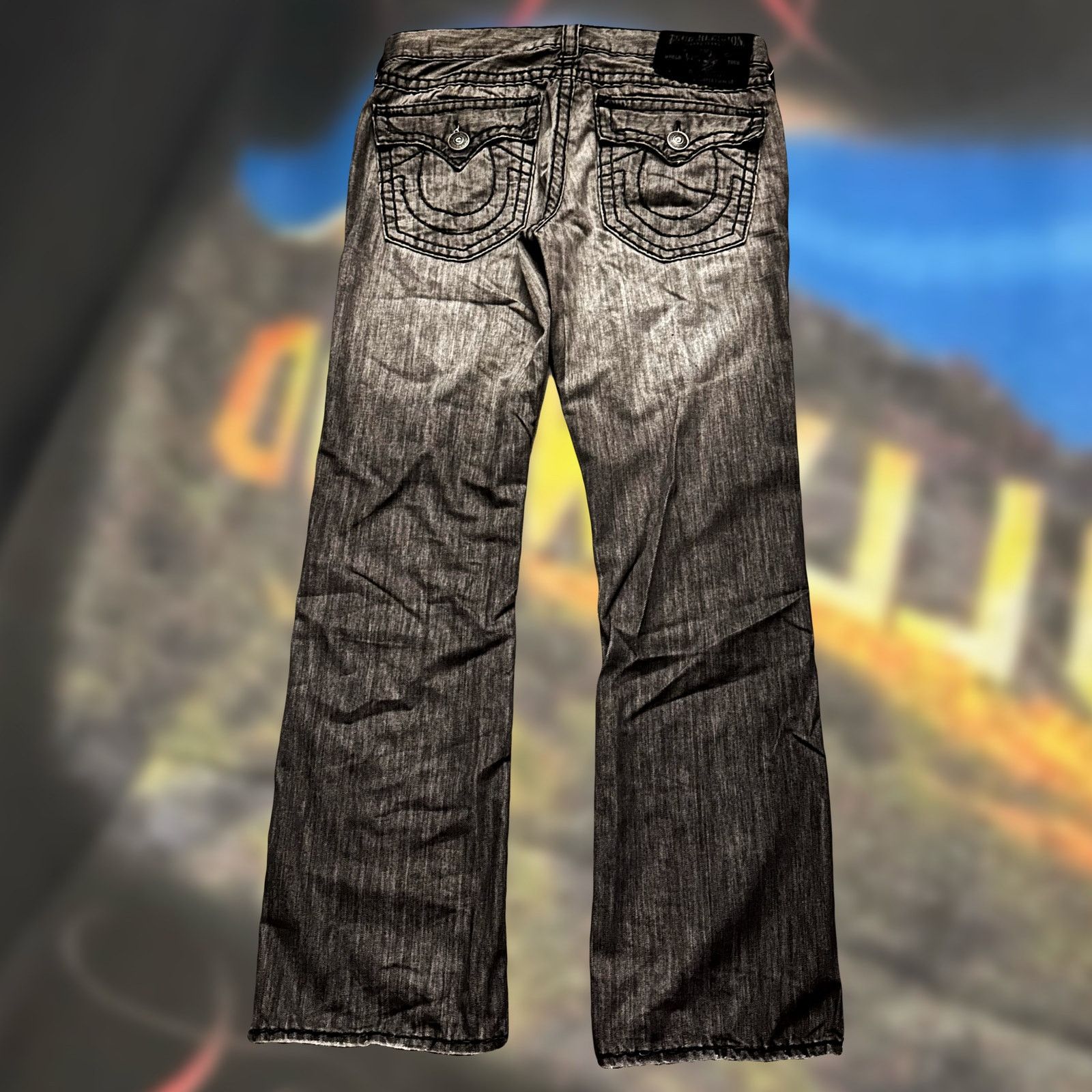 TRUE RELIGION 極太金ステッチ RICKY SUPER T 36（True Religion