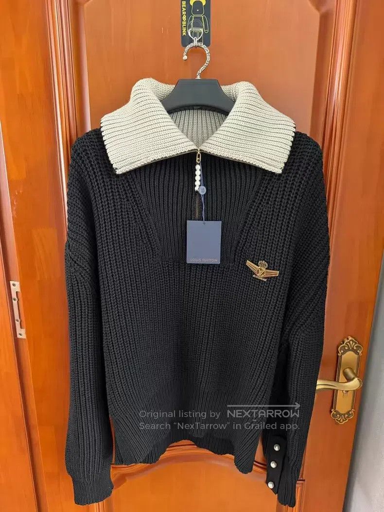 Louis Vuitton Louis Vuitton 25 Half Zip Sweater Size US L / EU 52-54 / 3 - 1 Thumbnail