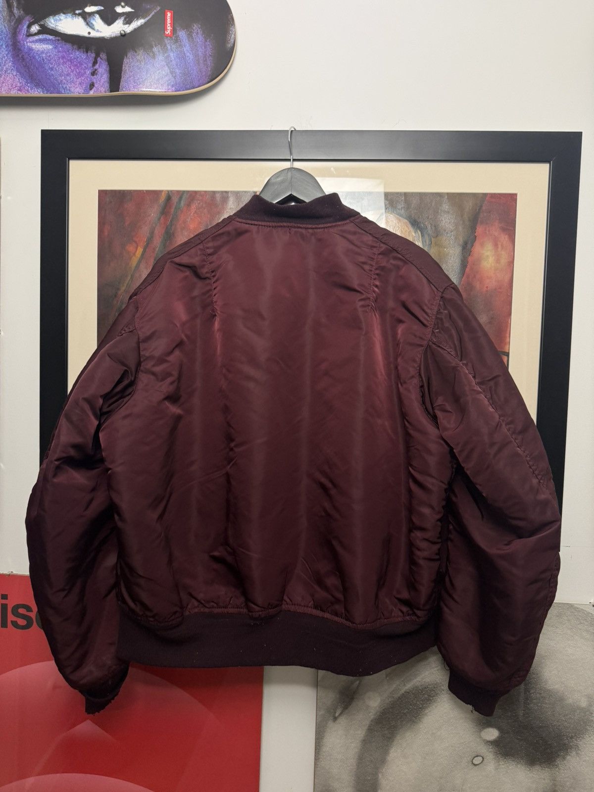 Alpha Industries Alpha Industries Ma1 Flyer Vintage 90s Bomber Jacket Boxy Size US XL / EU 56 / 4 - 3 Thumbnail