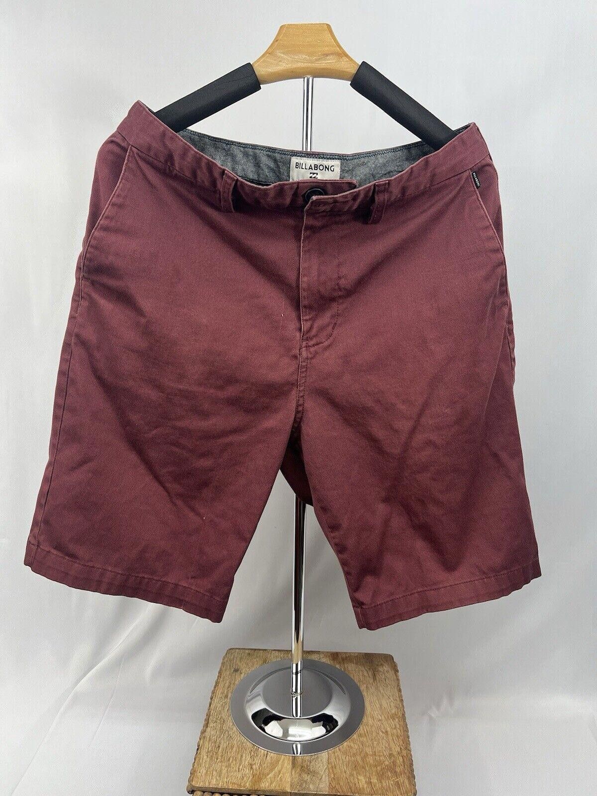 Billabong Billabong Shorts Mens 32 Burgundy Size US 32 / EU 48 - 1 Thumbnail