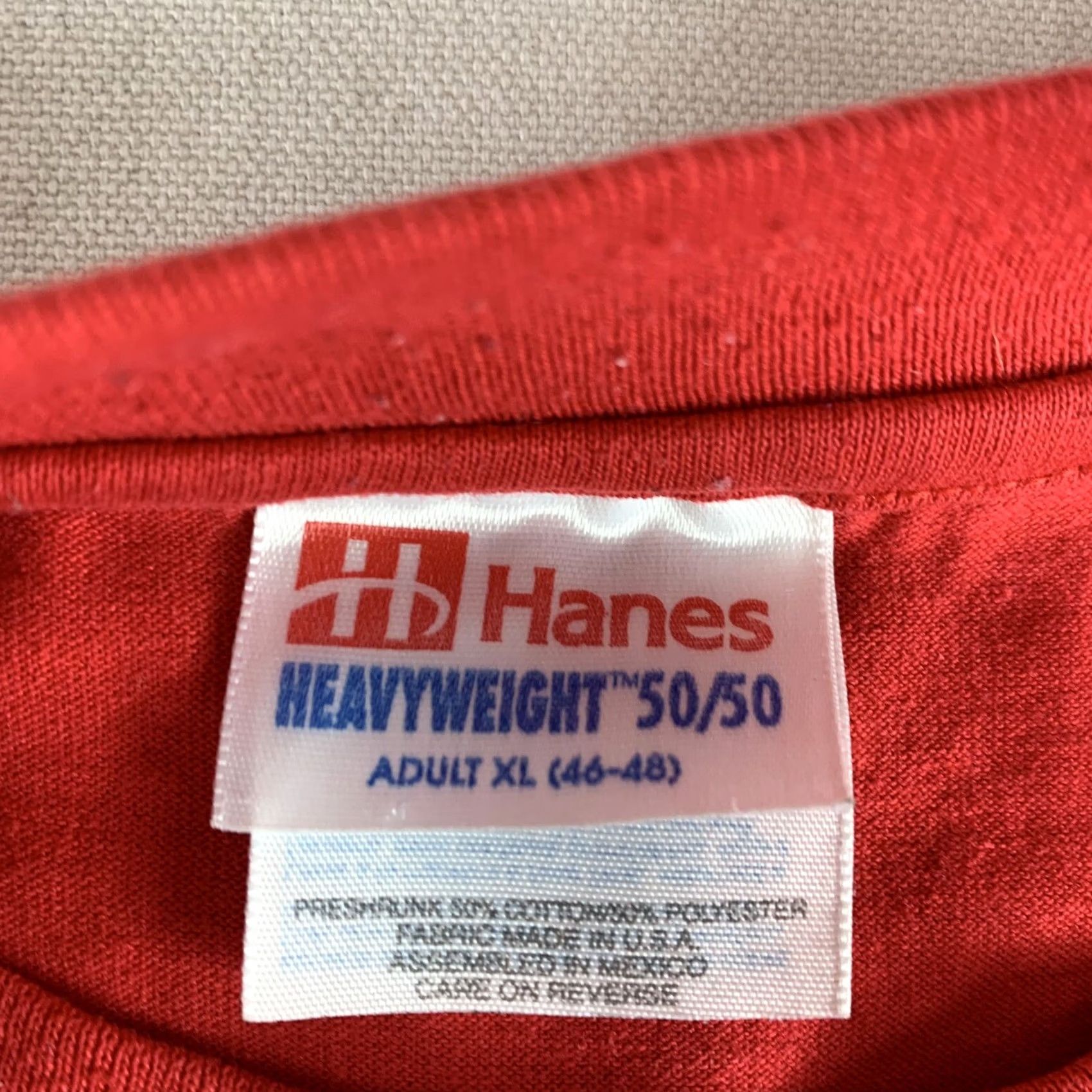 Hanes VINTAGE MOTORCYCLES RIDERS ASSOCIATION T-SHIRT Mens XL RED Crewneck MRA Hanes Shirt Size US XL / EU 56 / 4 - 5 Thumbnail