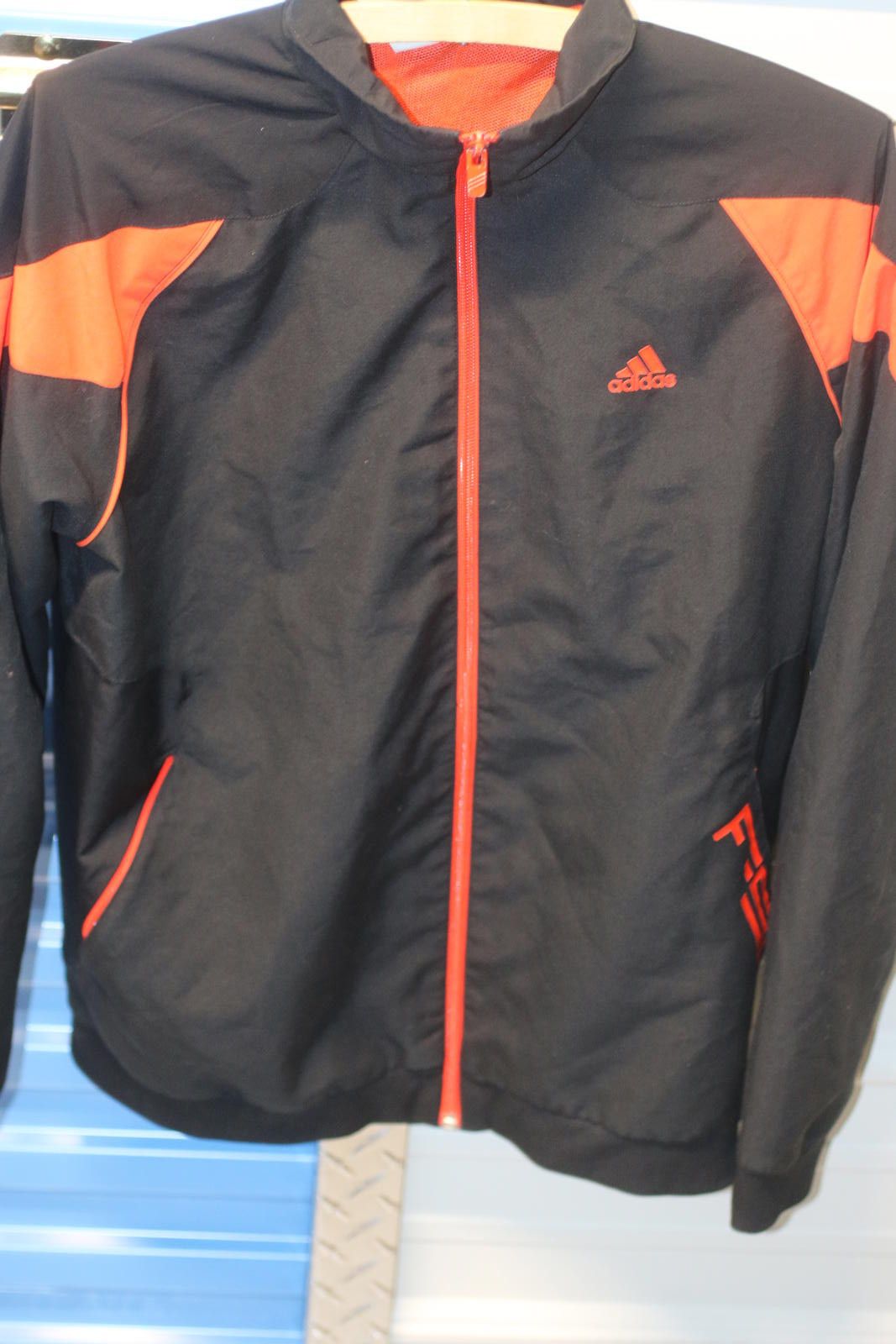 Adidas Adidas BlackORANGE Track Jacket Full Zip Athletic Streetwear Size US XL / EU 56 / 4 - 4 Thumbnail