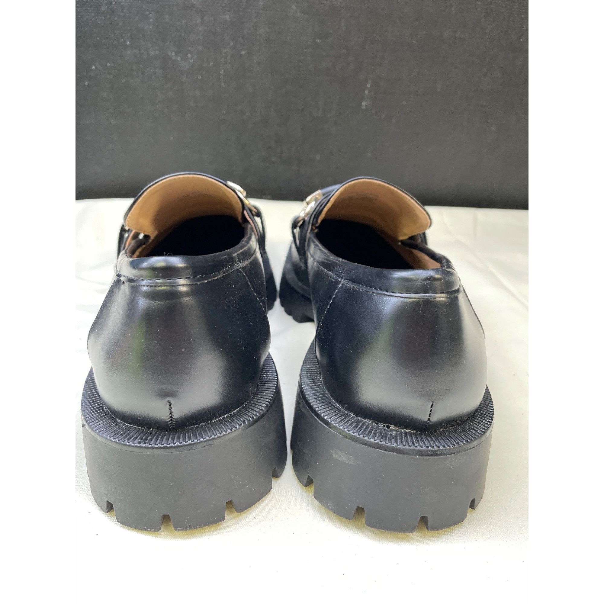 Zara Zara Women's Black Chunky Heel Shoes/ Loafers Size 10 SKU 56 Size US 10 / IT 40 - 6 Thumbnail