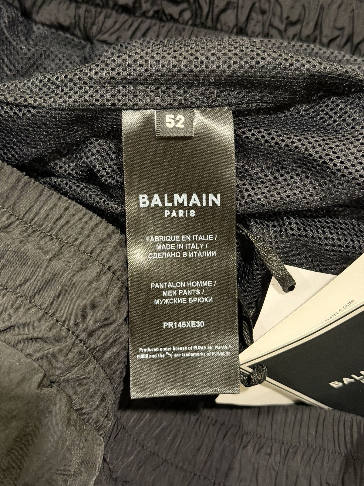 Balmain Balmain x Puma Nylon Black Coverterable Track Jogger Pants Size US 36 / EU 52 - 10 Thumbnail