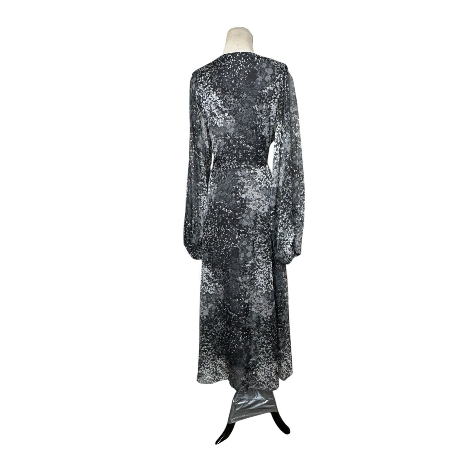 ROTATE Rotate Gray printed long sleeves midi dress size 6 Size M / US 6-8 / IT 42-44 - 17 Thumbnail