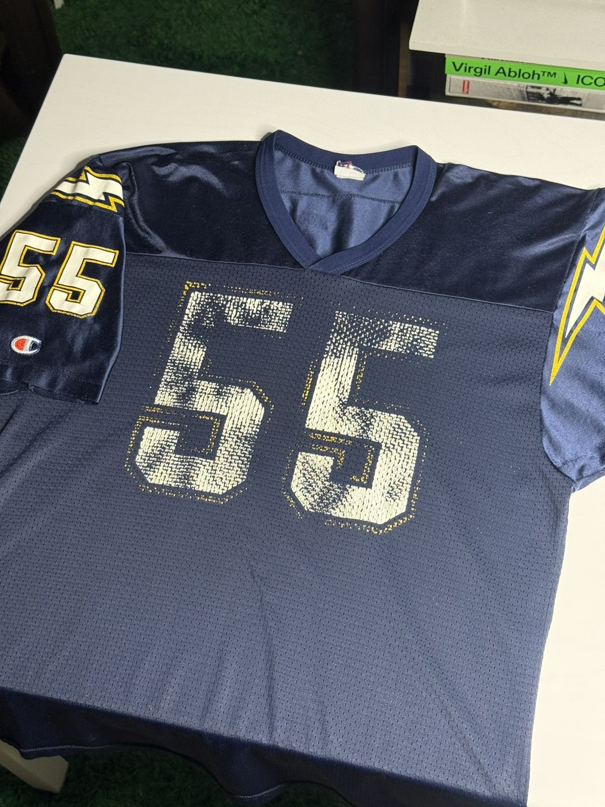 Champion VINTAGE Champion LA Chargers Jersey “Seau #55” [XL] PREOWNED Size US XL / EU 56 / 4 - 1 Thumbnail
