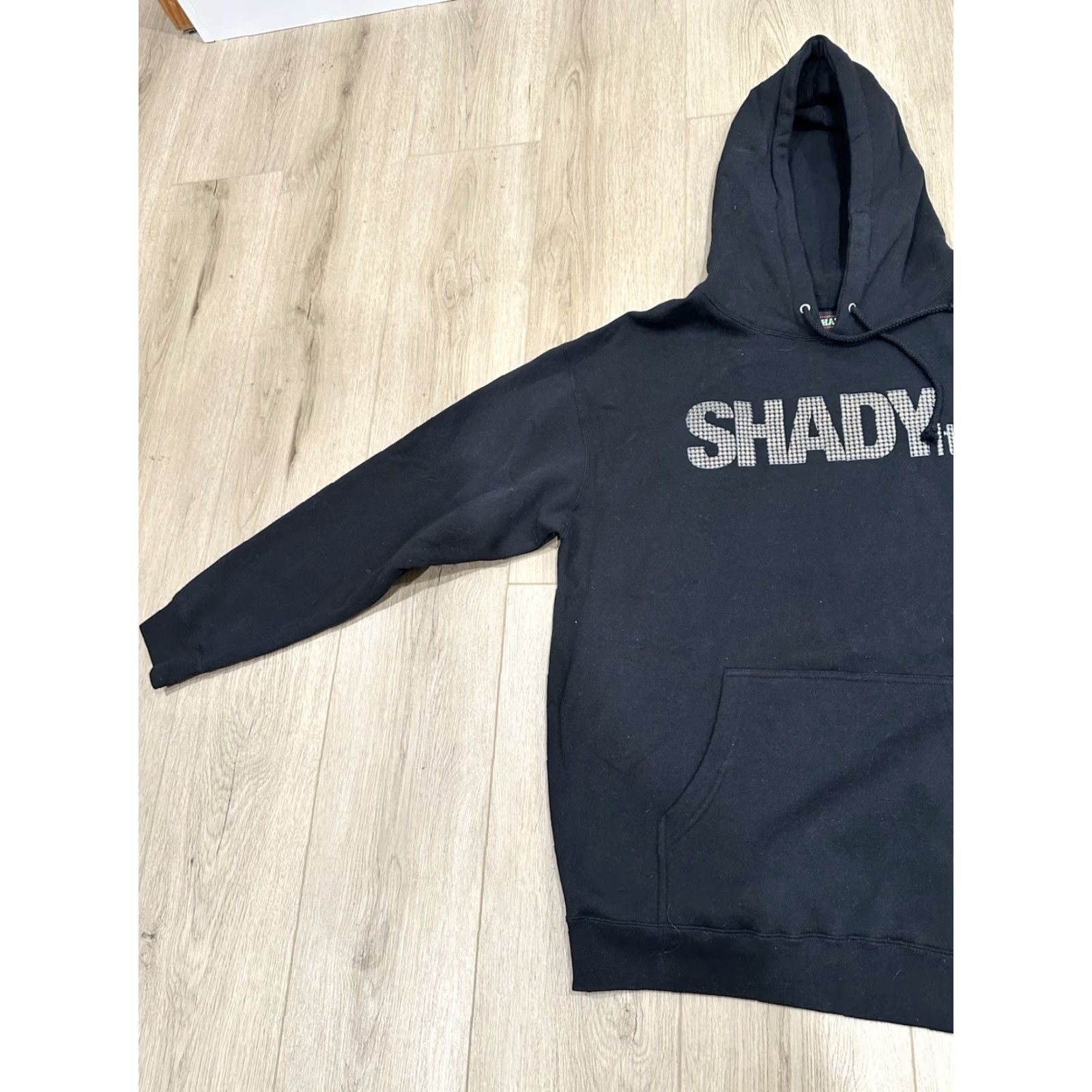 Logo 7 VINTAGE Shady Hoodie Mens Large L Black Crew Neck Cotton Blend Fleece Embroidered 8 Mile 1999-2000s Pullover Size US L / EU 52-54 / 3 - 4 Thumbnail