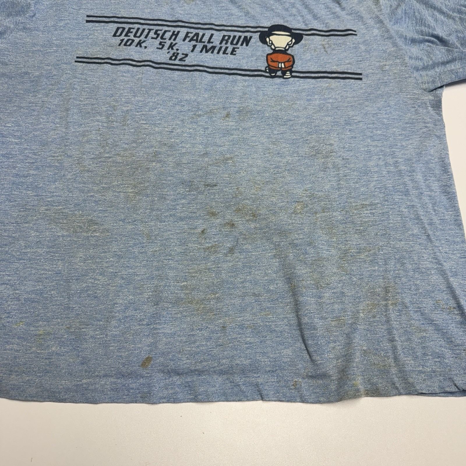 Vintage Vintage 80s Marathon Deutsch Ringer T Shirt Mens XL Size US XL / EU 56 / 4 - 5 Thumbnail