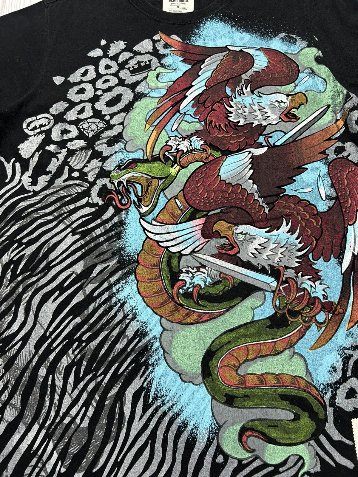 Ecko Unltd. × Vintage Vintage Ecko Unlimited Allprinted T-Shirt Crazy Size XL Size US XL / EU 56 / 4 - 5 Thumbnail